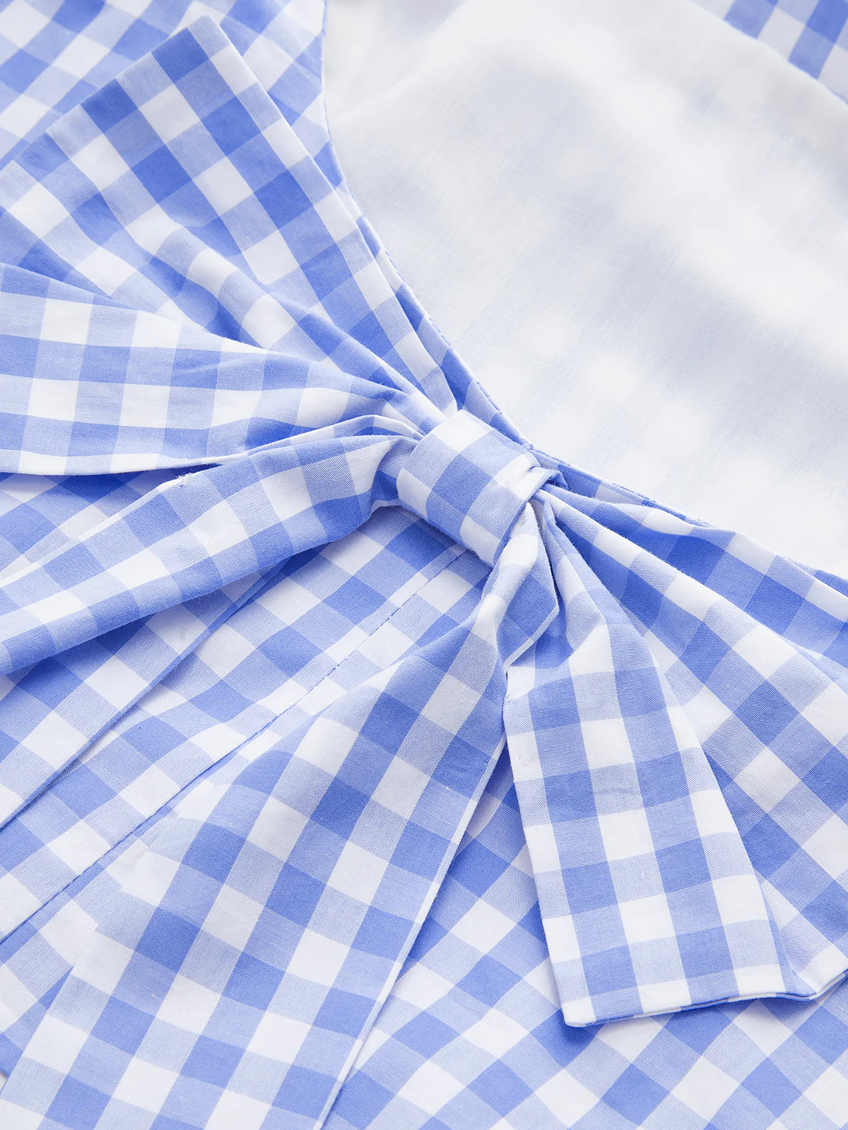 Checkerboard Bow Back Crop Top - Image 10