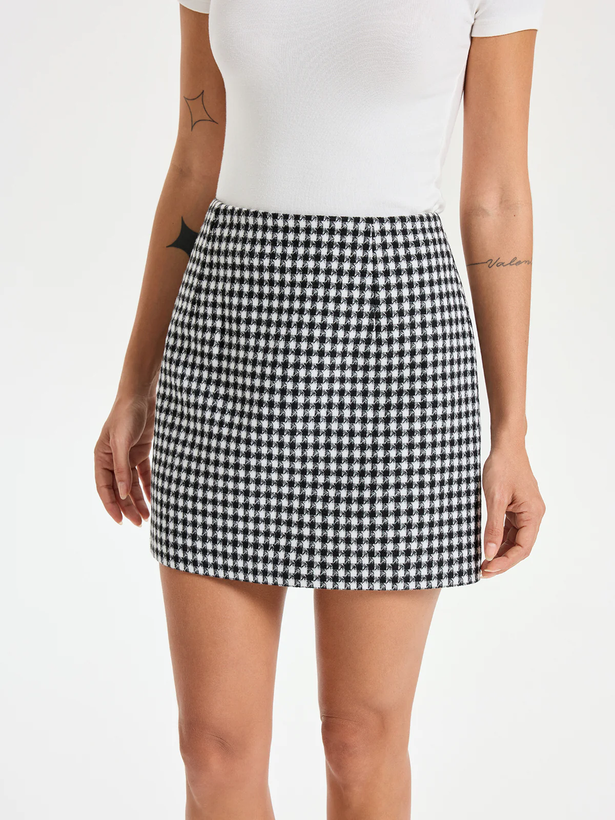 Checkered Mini Skirt - Image 4