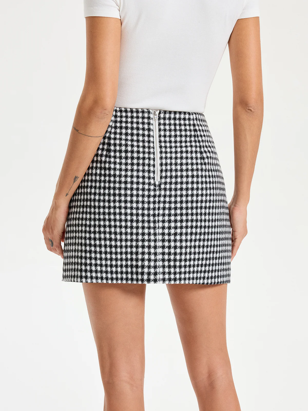 Checkered Mini Skirt - Image 6