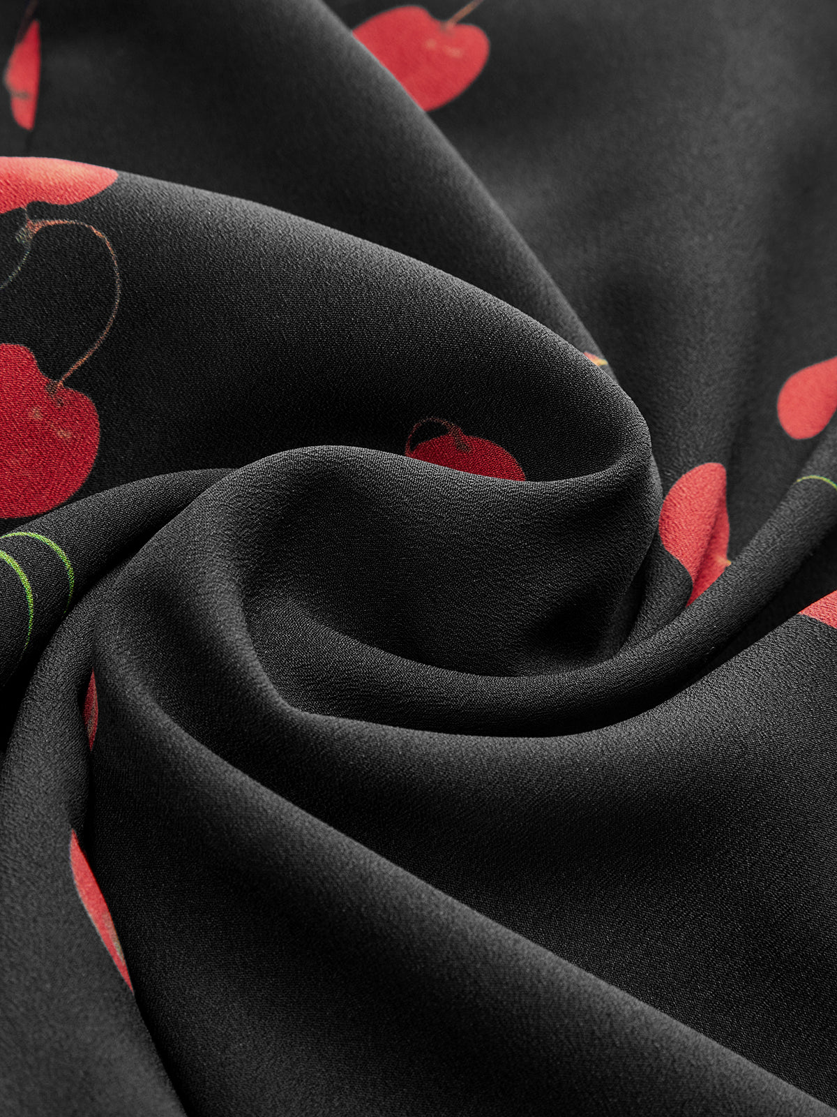 Cherry Print Sleeveless V-Neck Mini Dress - Image 4