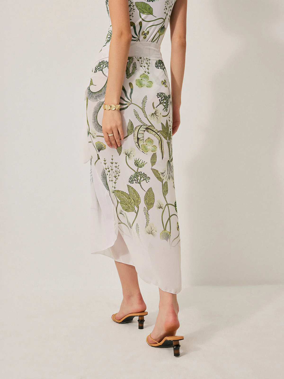 Chiffon Tie-Detail Cover-Up Skirt - Image 6