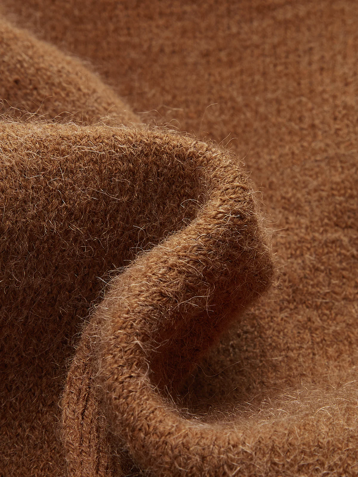 Cinched Waist Asymmetrical Turtleneck Sweater - Image 3