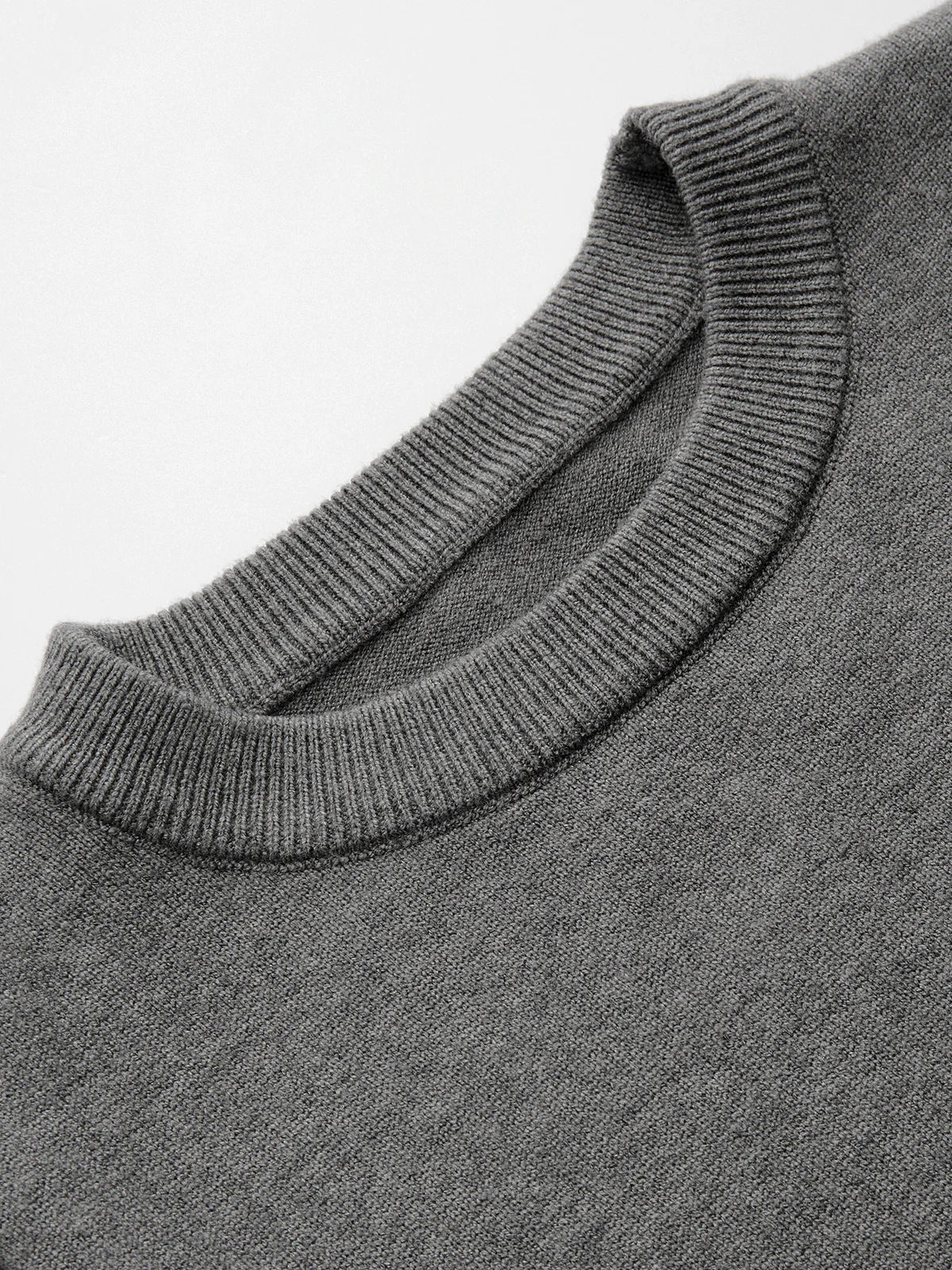 Cinched Waist Crew Neck Sleeveless Sweater Vest - Image 4
