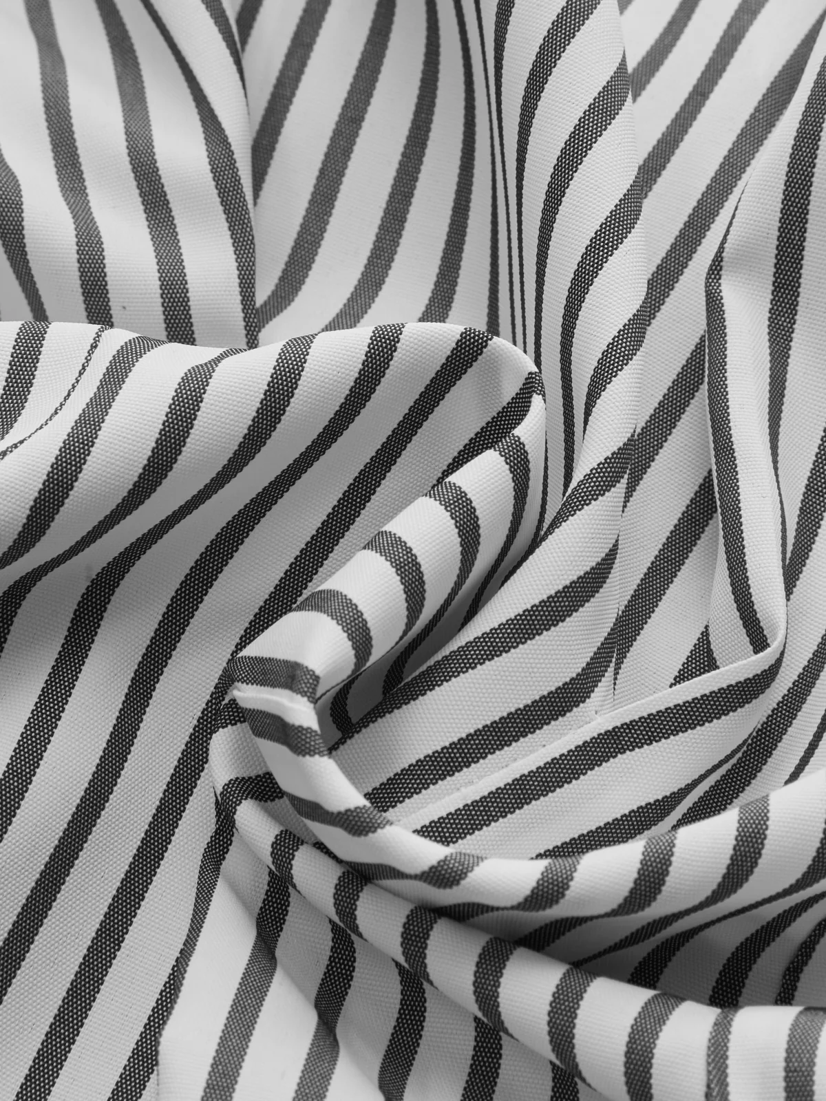 Cinched Waist Peplum Button-Front Striped Shirt - Image 4