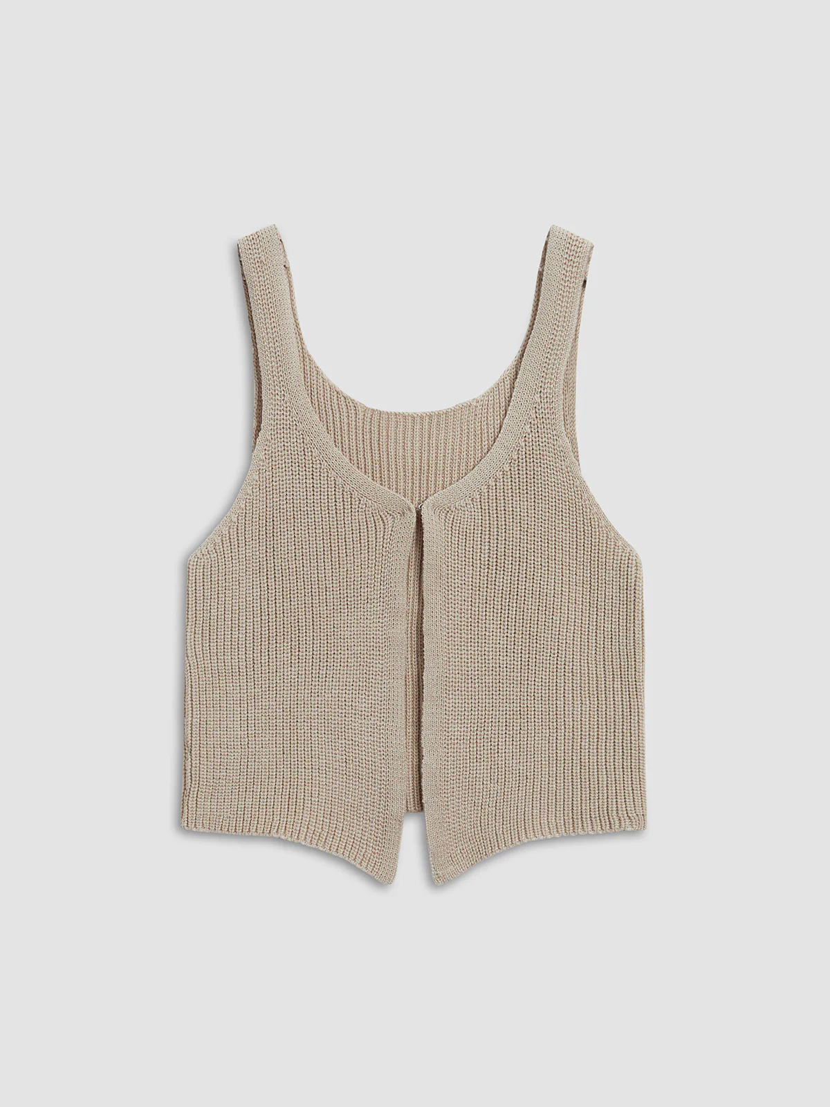 Classic Hook-and-Eye Knit Vest - Image 4