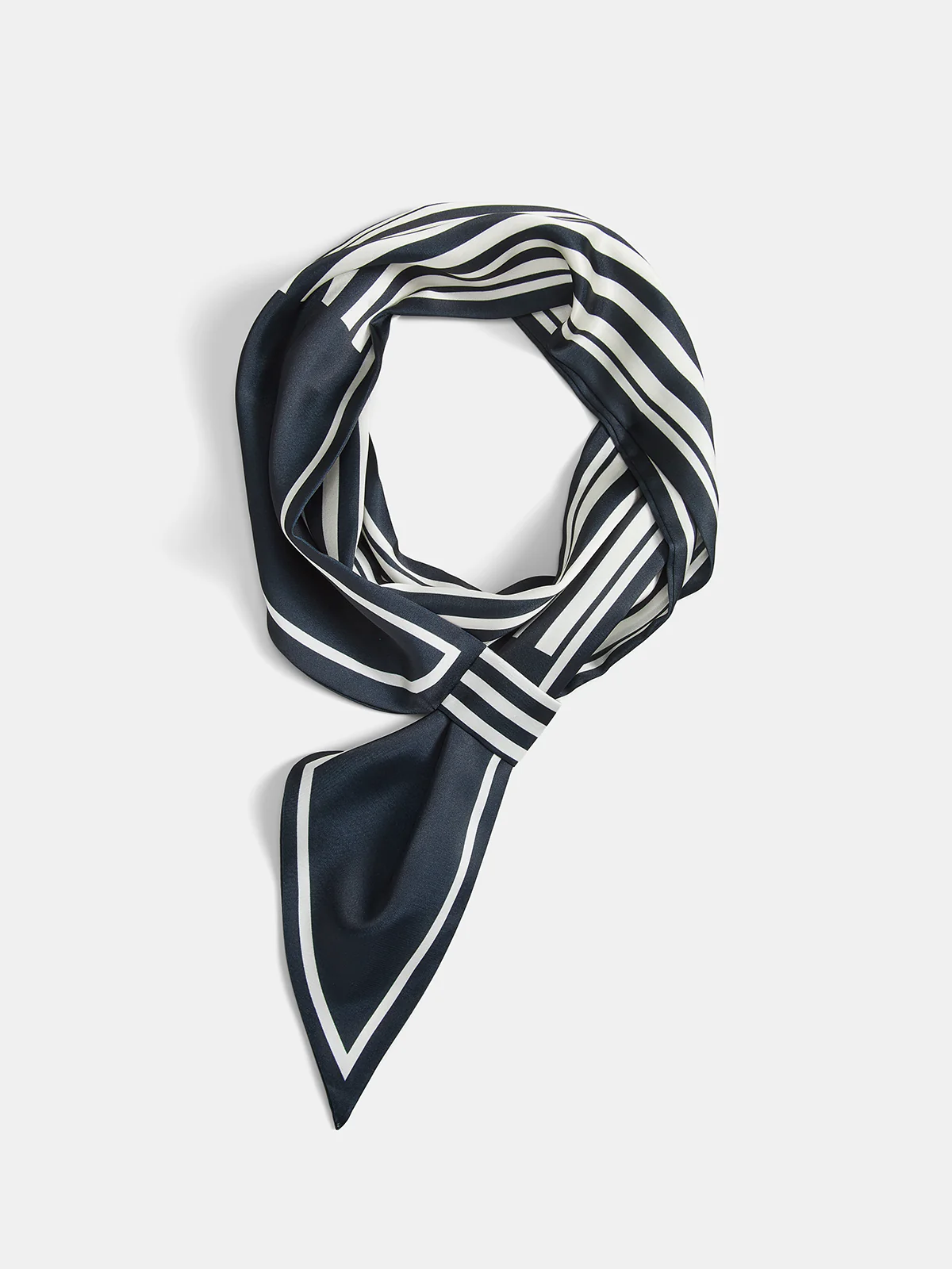 Classic Striped Skinny Scarf