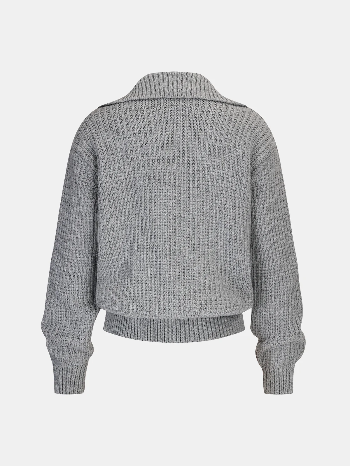 Collared Cable Knit Sweater - Image 2