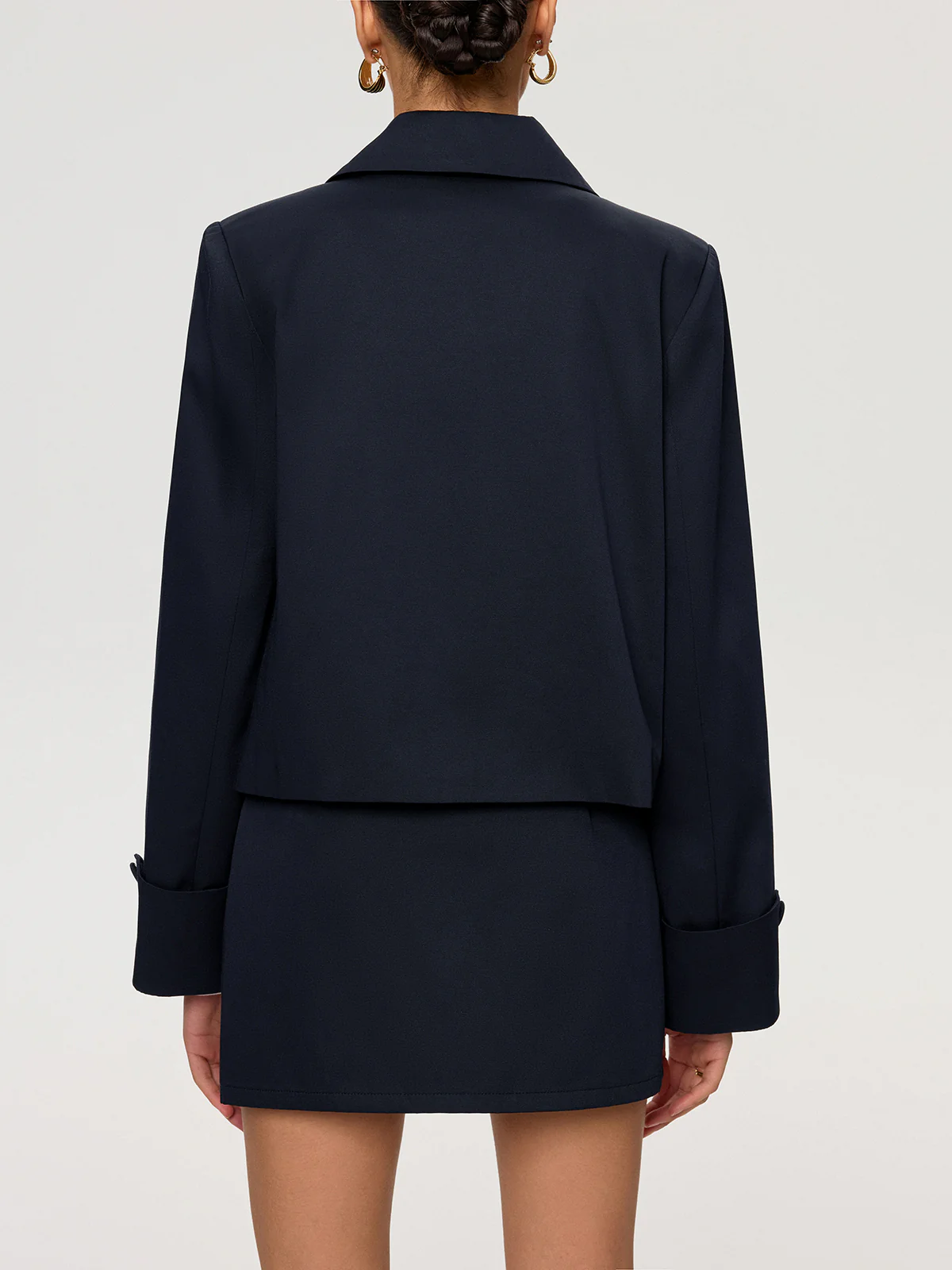 Collared Cotton Blend Jacket - Image 7