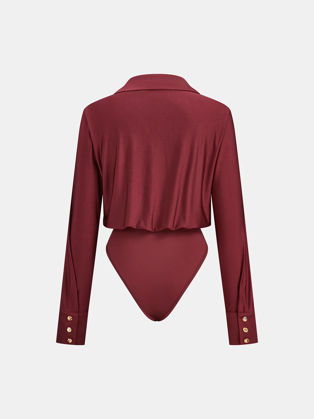 Collared Long Sleeve Bodysuit - Image 2