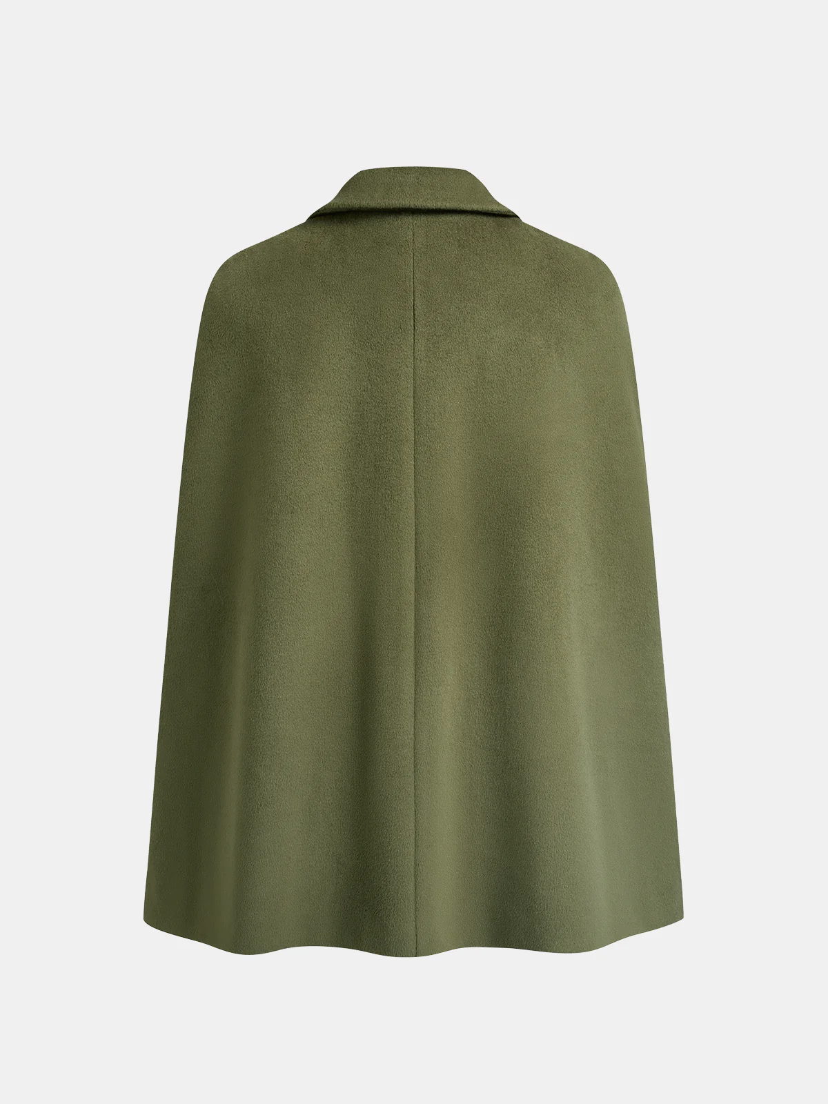 Collared Metal Accent Tweed Cloak - Image 2