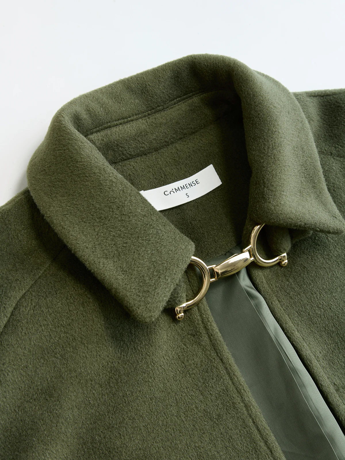 Collared Metal Accent Tweed Cloak - Image 3