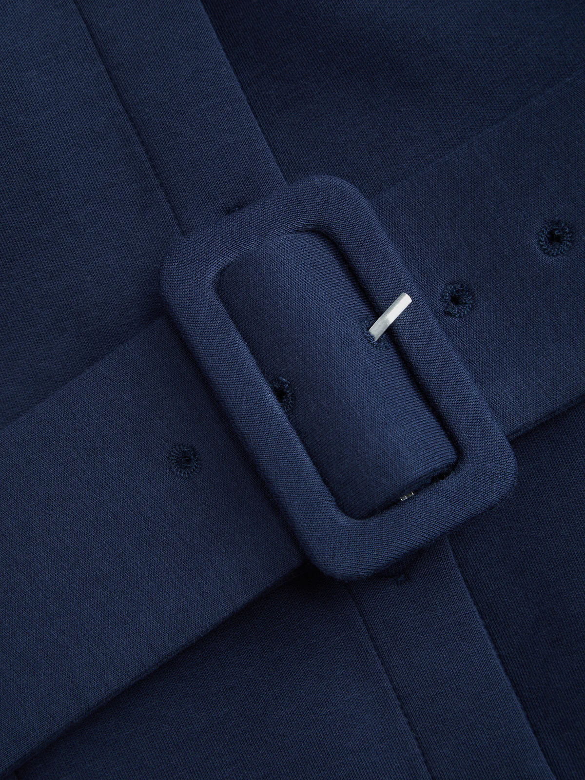 Collared Pleated Belted Sweatshirt - Image 4