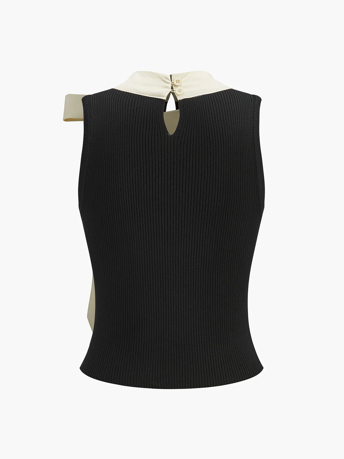 Color Block Bow Sweater Vest - Image 2