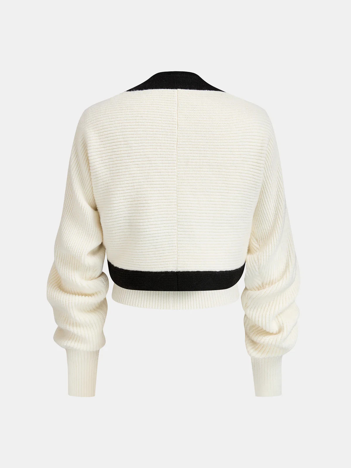 Color-Block Cutout Ribbed Sweater Set - Image 2