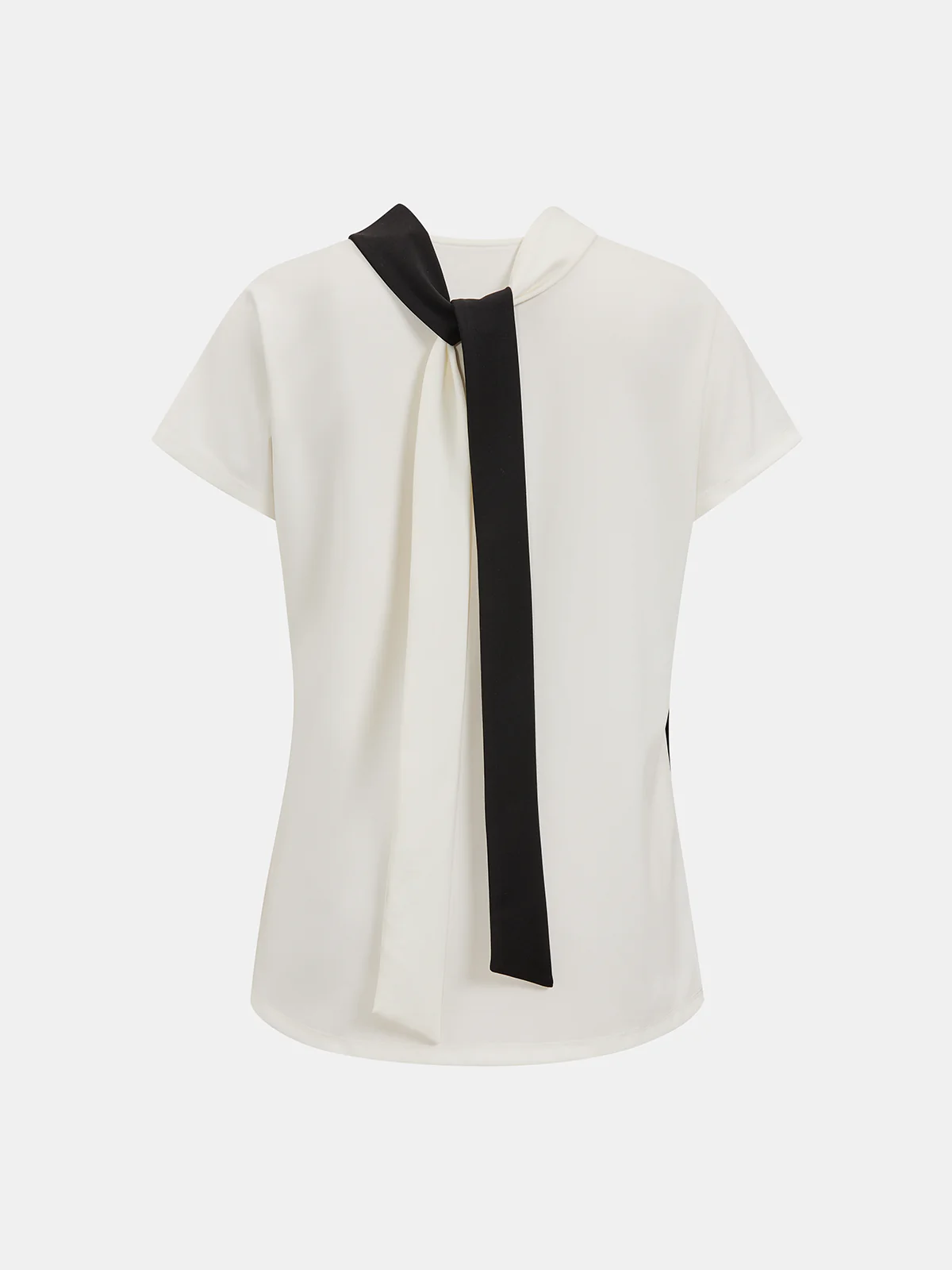 Color Block Draped Asymmetrical Top - Image 2