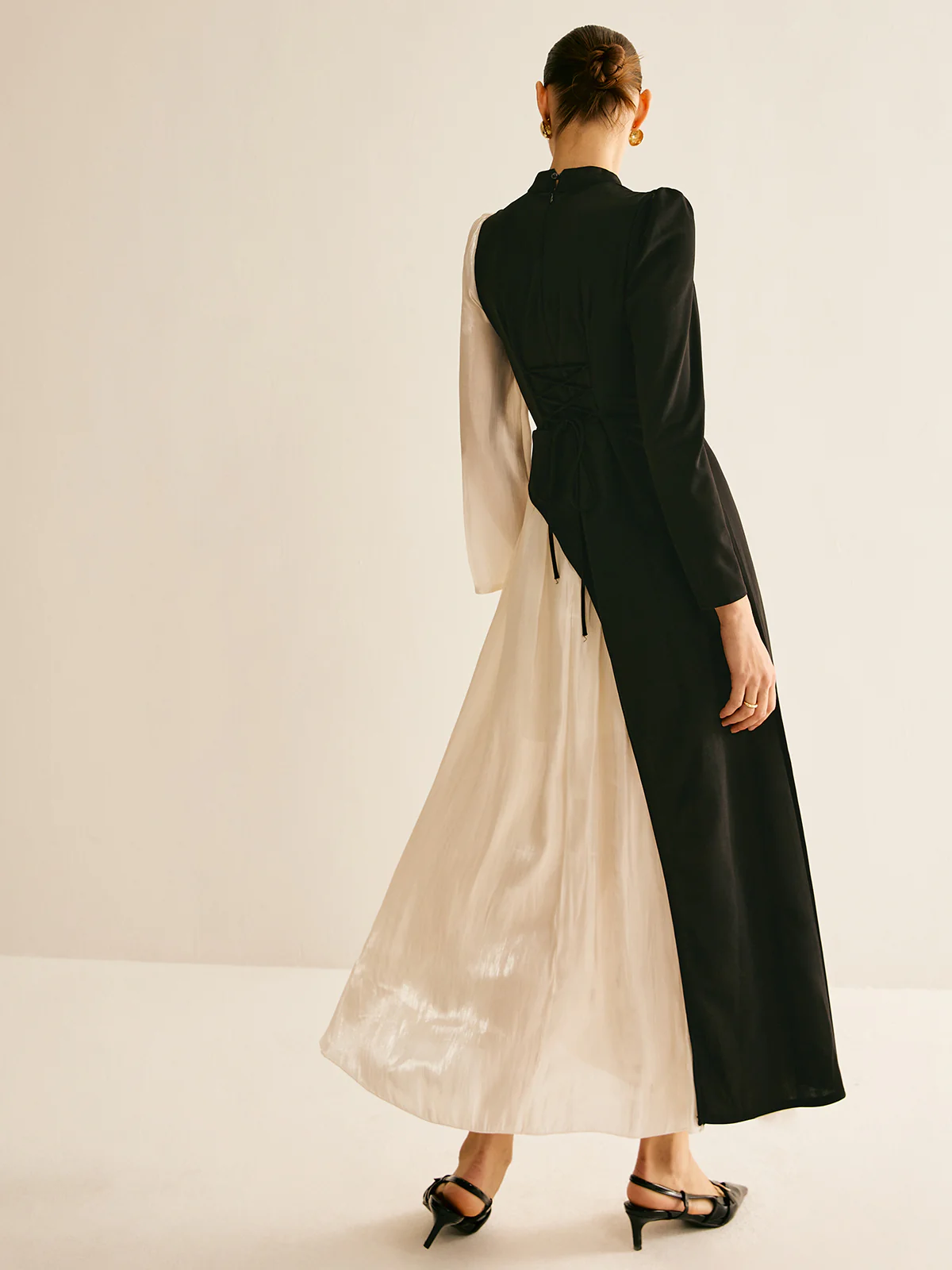 Color Block Drawstring Dress - Image 5