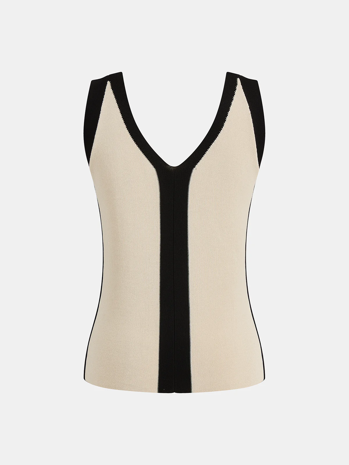 Color Block Knit Tank Top & Pants Set - Image 4
