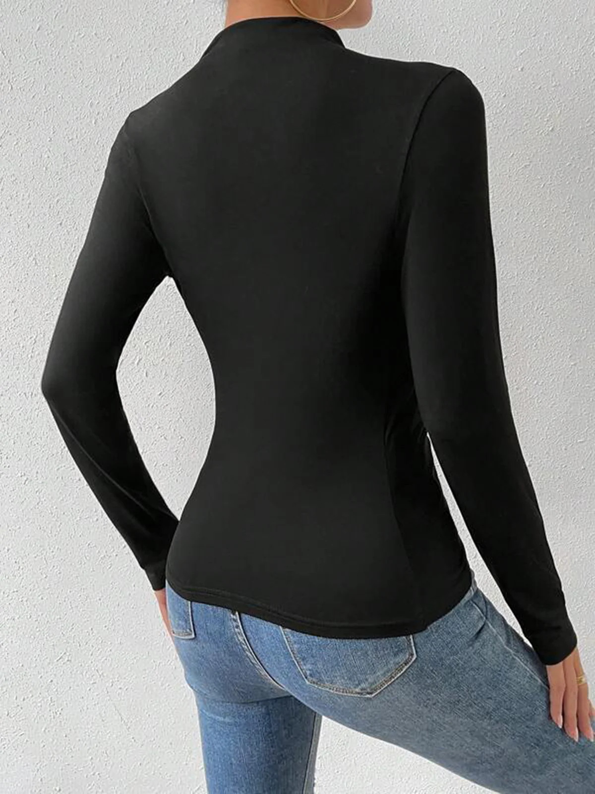 Color Block Long Sleeve T-Shirt - Image 3