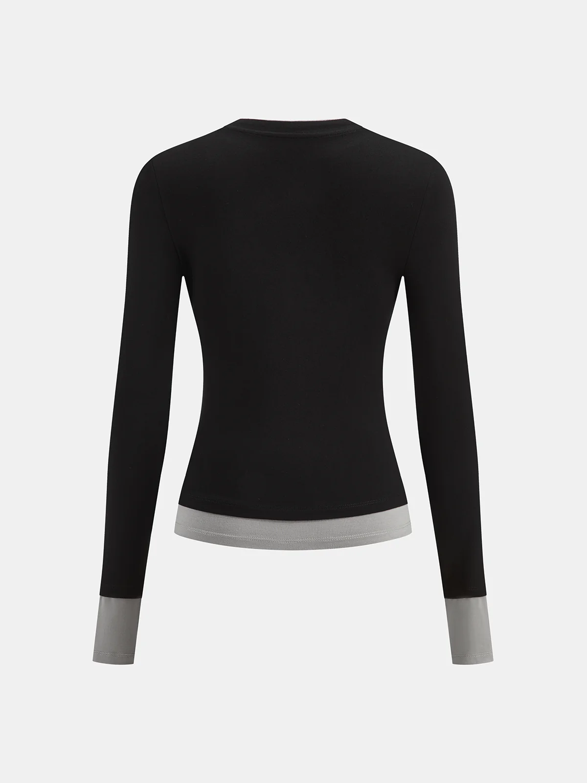 Color-Block Long-Sleeve Top - Image 2