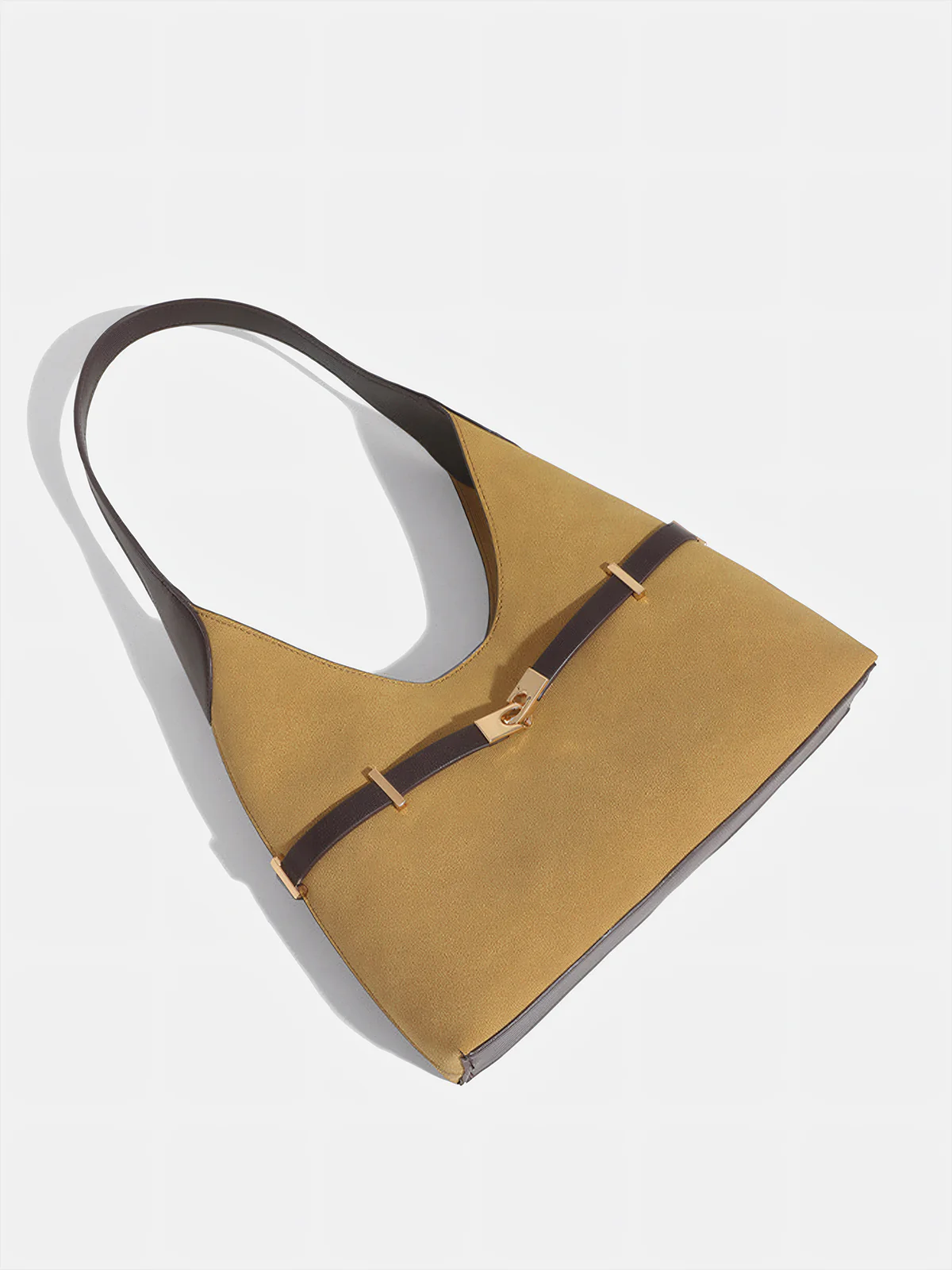 Color-Block Metal-Accent Shoulder Bag - Image 5