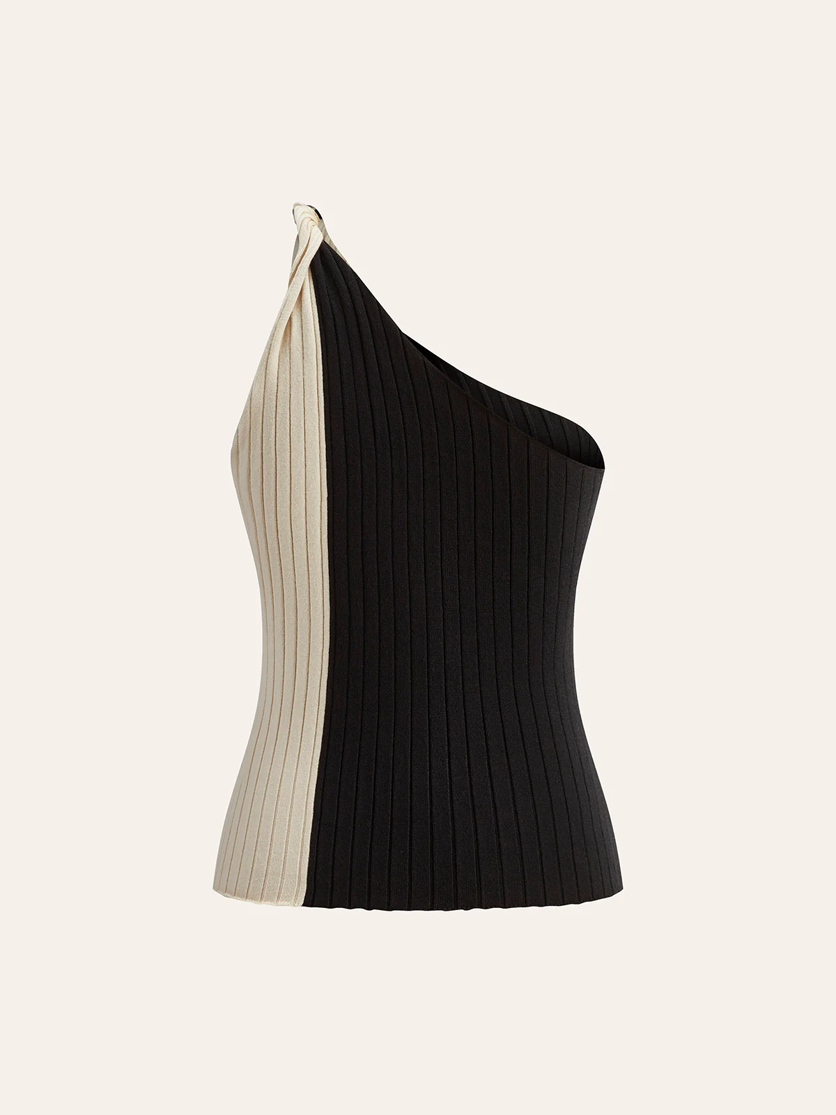 Color Block One Shoulder Top - Image 8