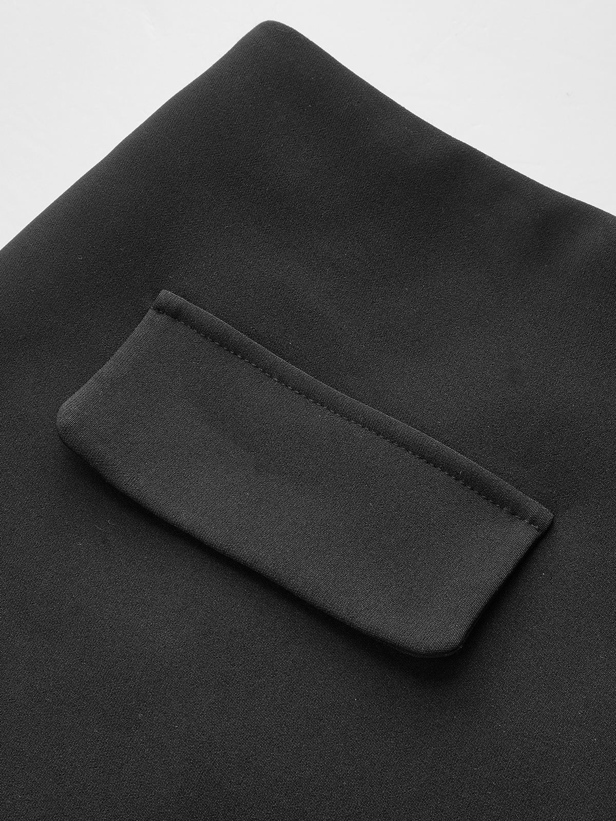 Color-Block Pleated Decor Pocket Mini Skirt - Image 6