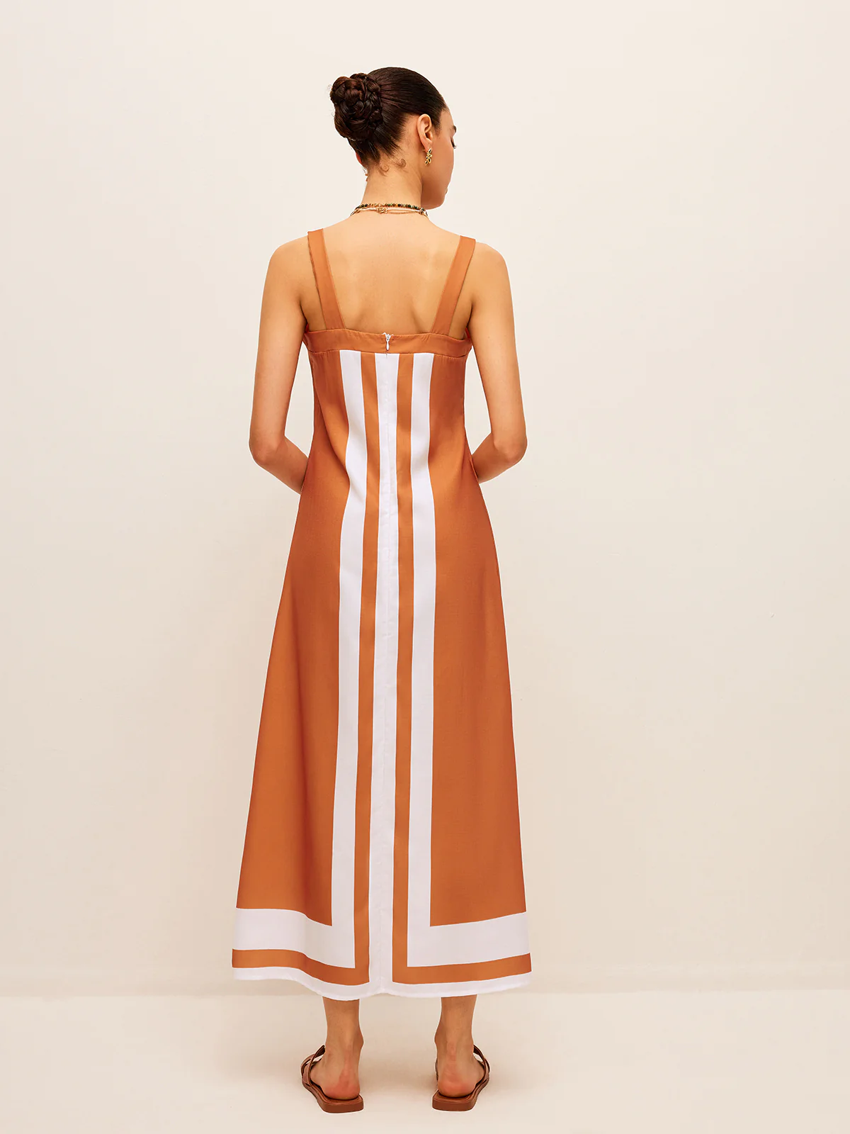 Color Block Square Neck Dress - Image 6