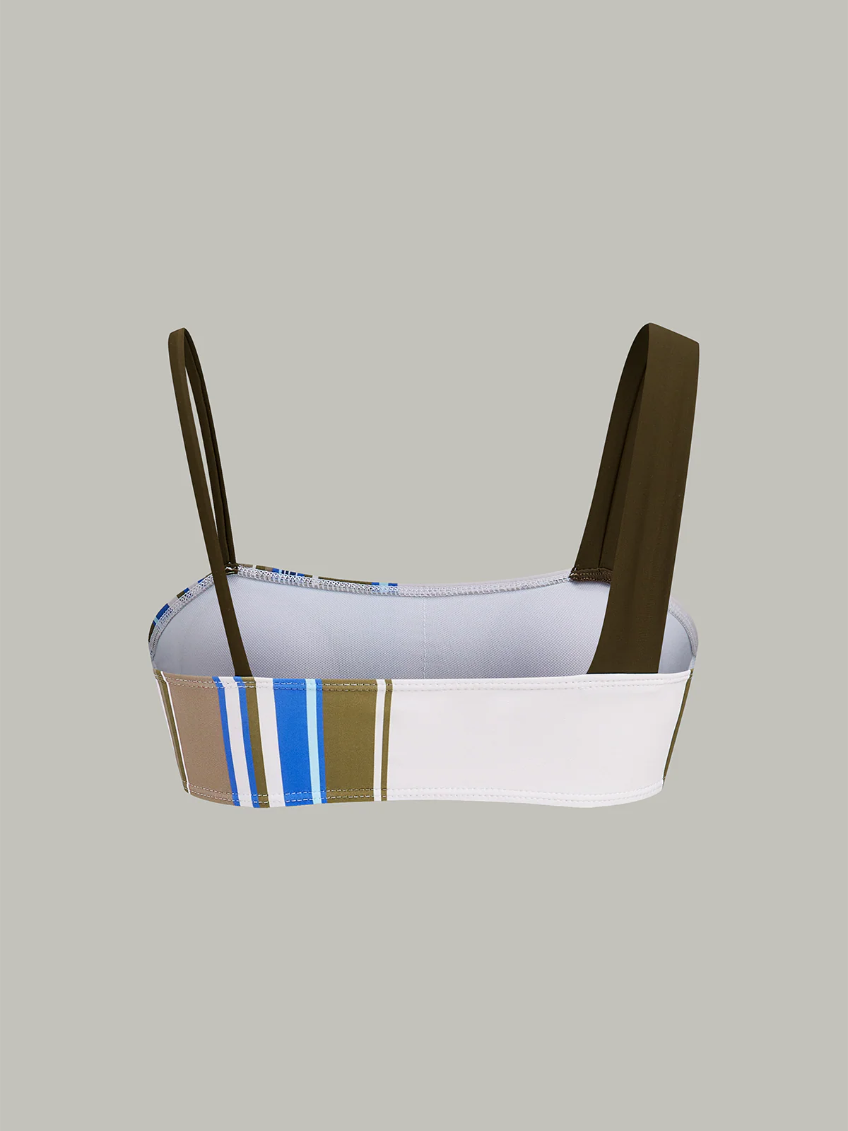 Color-Block Striped Bikini Top - Image 3