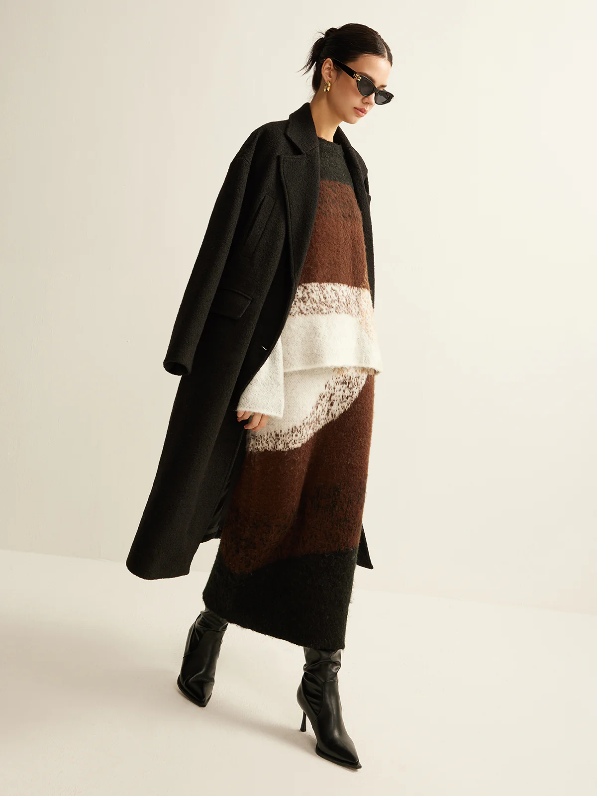 Color Block Sweater Skirt - Image 7