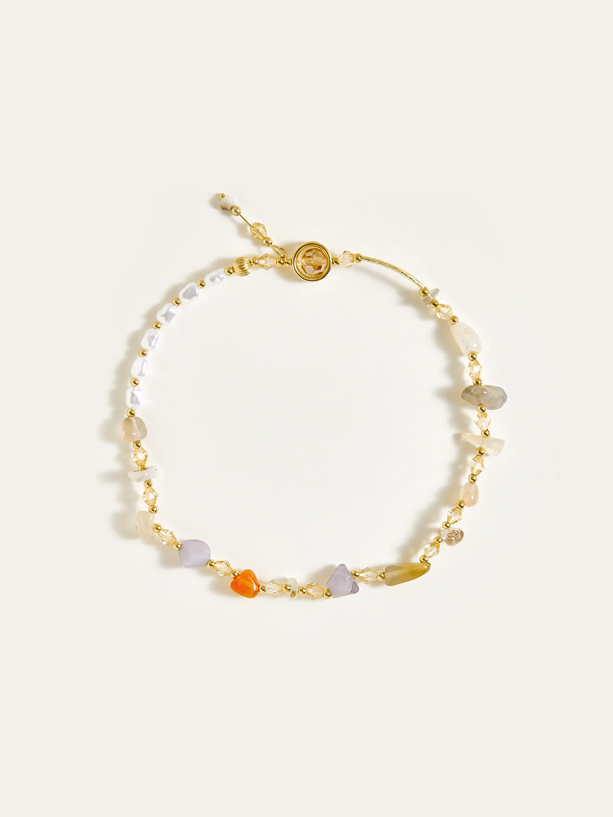Colorful Stone Double-Layered Bracelet - Image 2