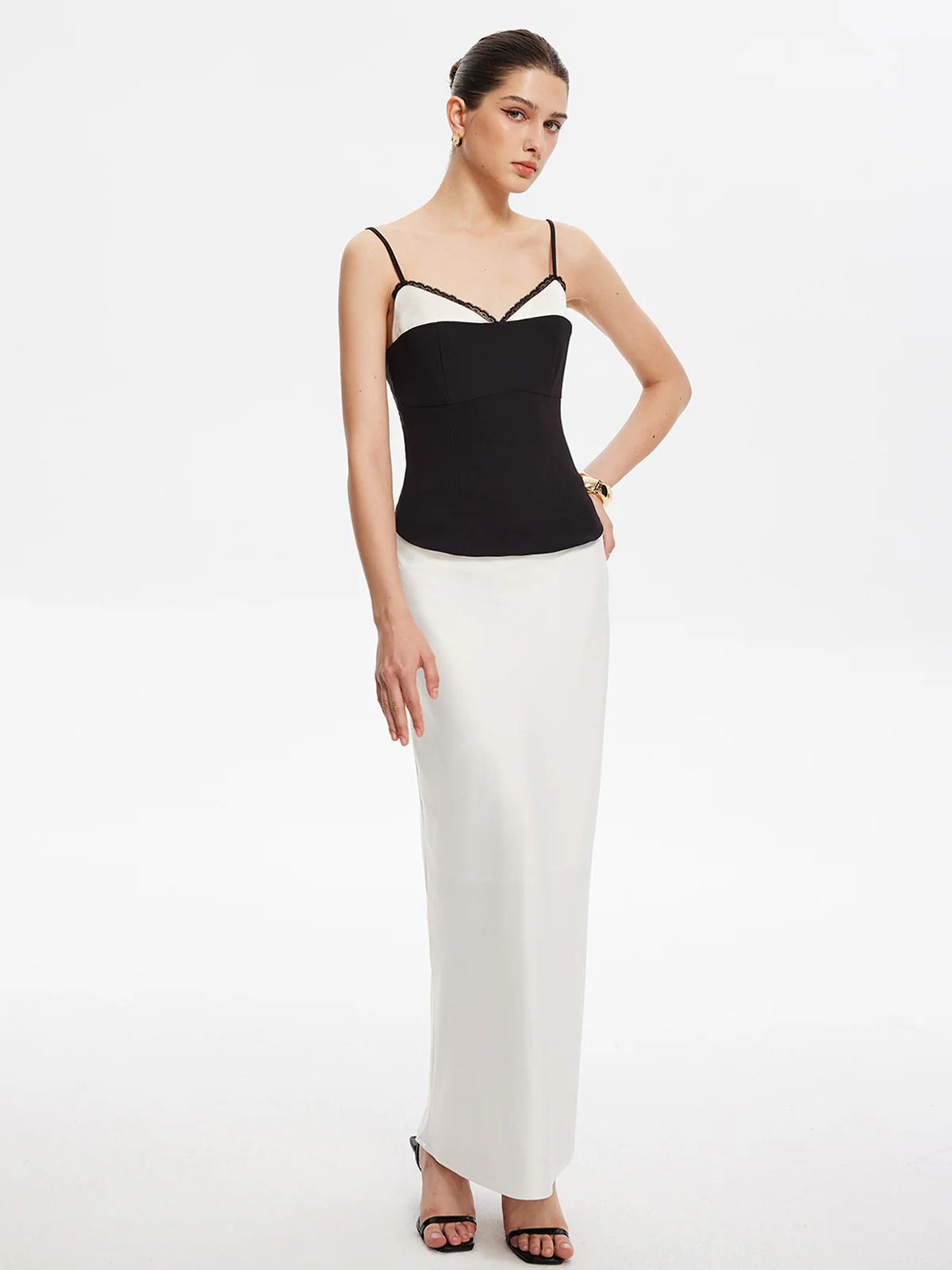Contrast Binding Lace Trim Cami Top - Image 4