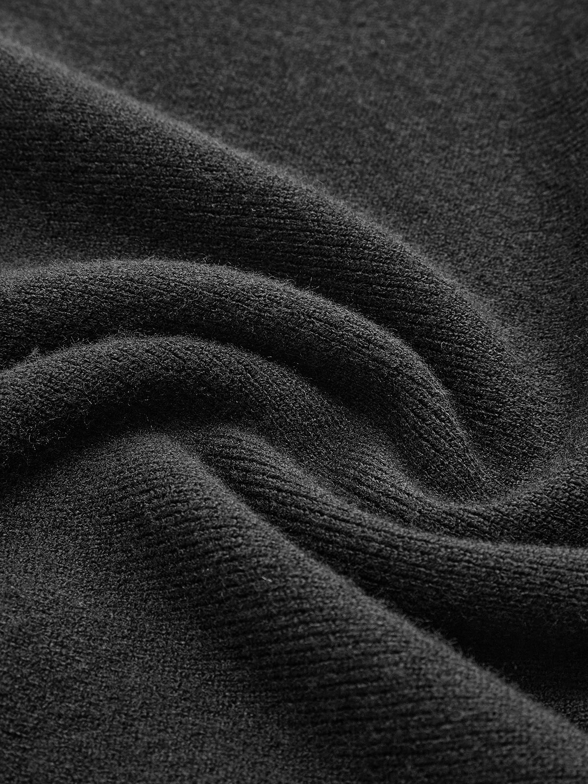 Contrast Collar Flowy Sweater Short Dress - Image 4