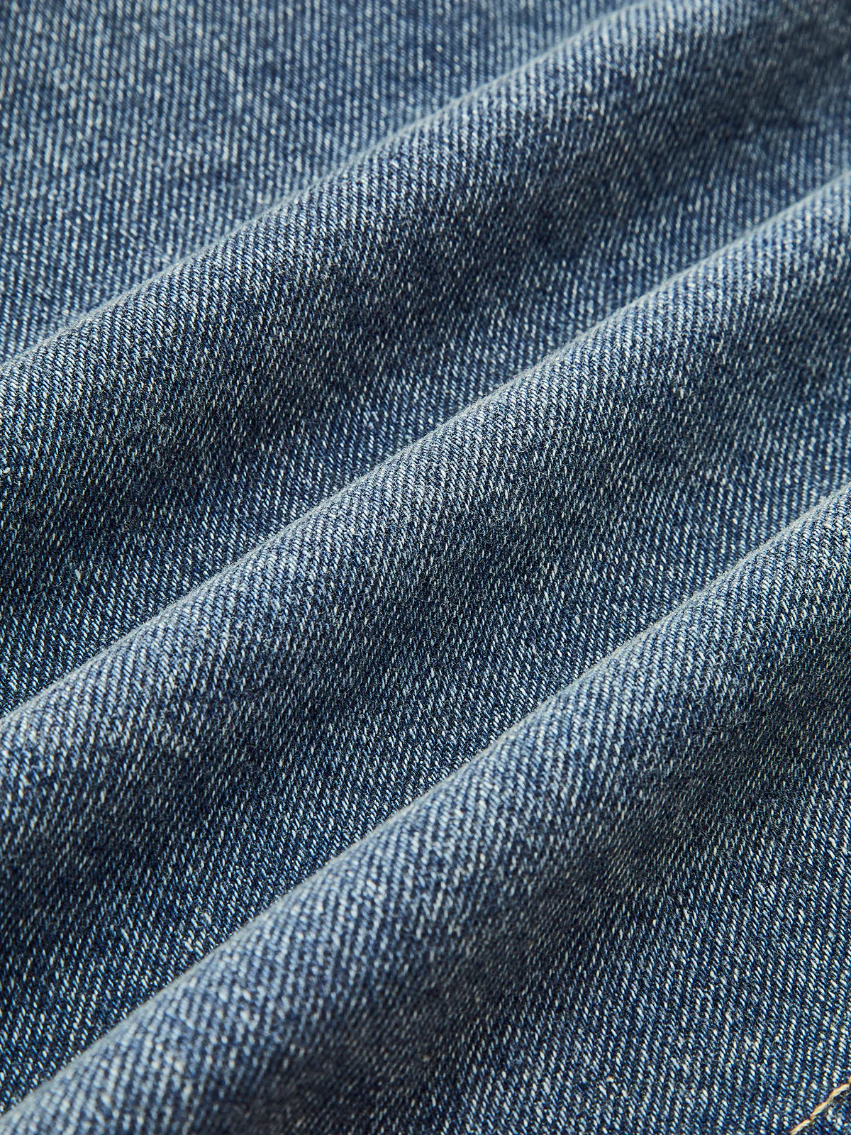 Contrast Collar Piping Denim Jacket - Image 4