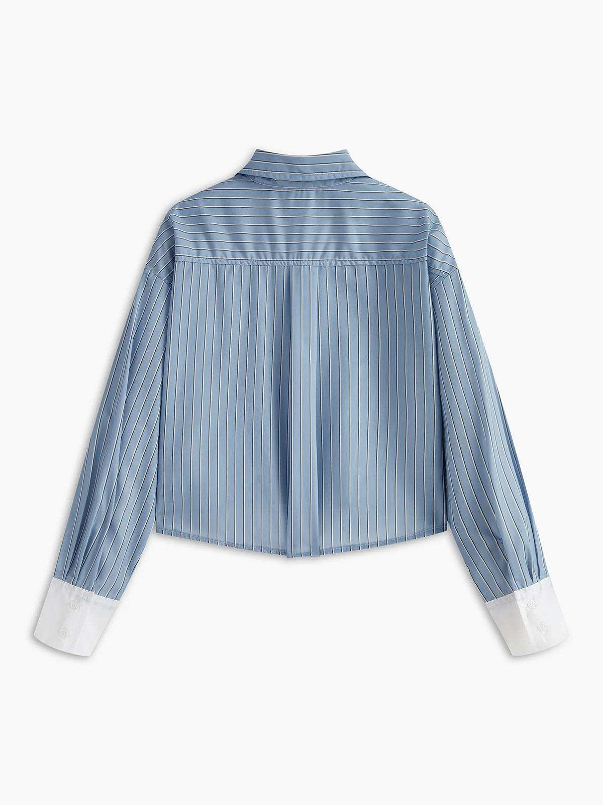 Contrast Cuff Pinstripe Polo Shirt - Image 2