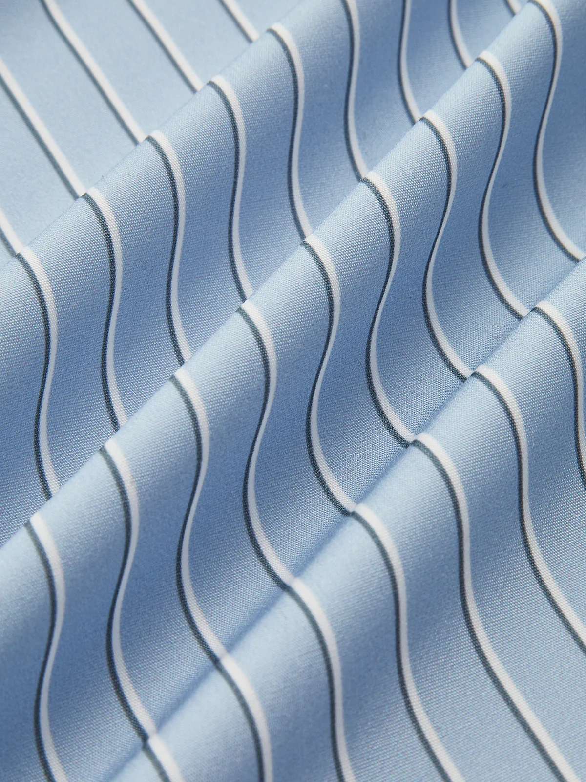 Contrast Cuff Pinstripe Polo Shirt - Image 3