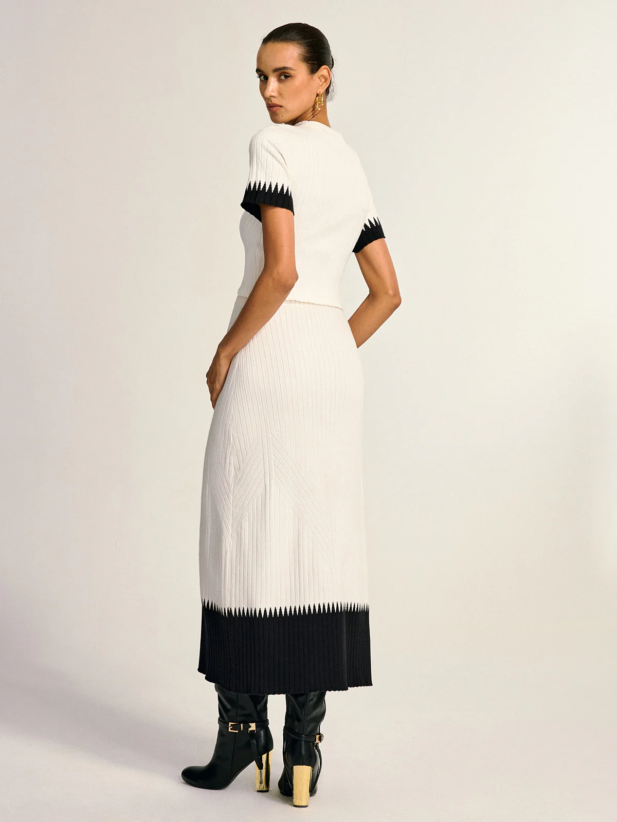 Contrast Detail Knit Co-ord Set - Image 3