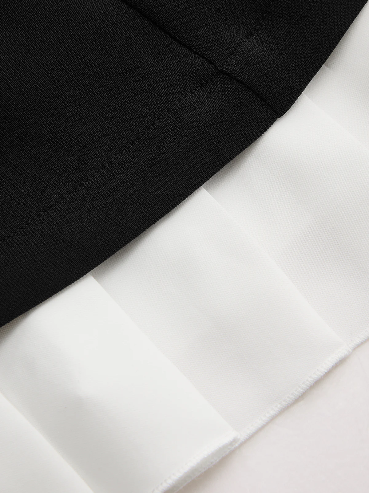Contrast Hem Sleeveless Rhinestone Detail Dress - Image 5