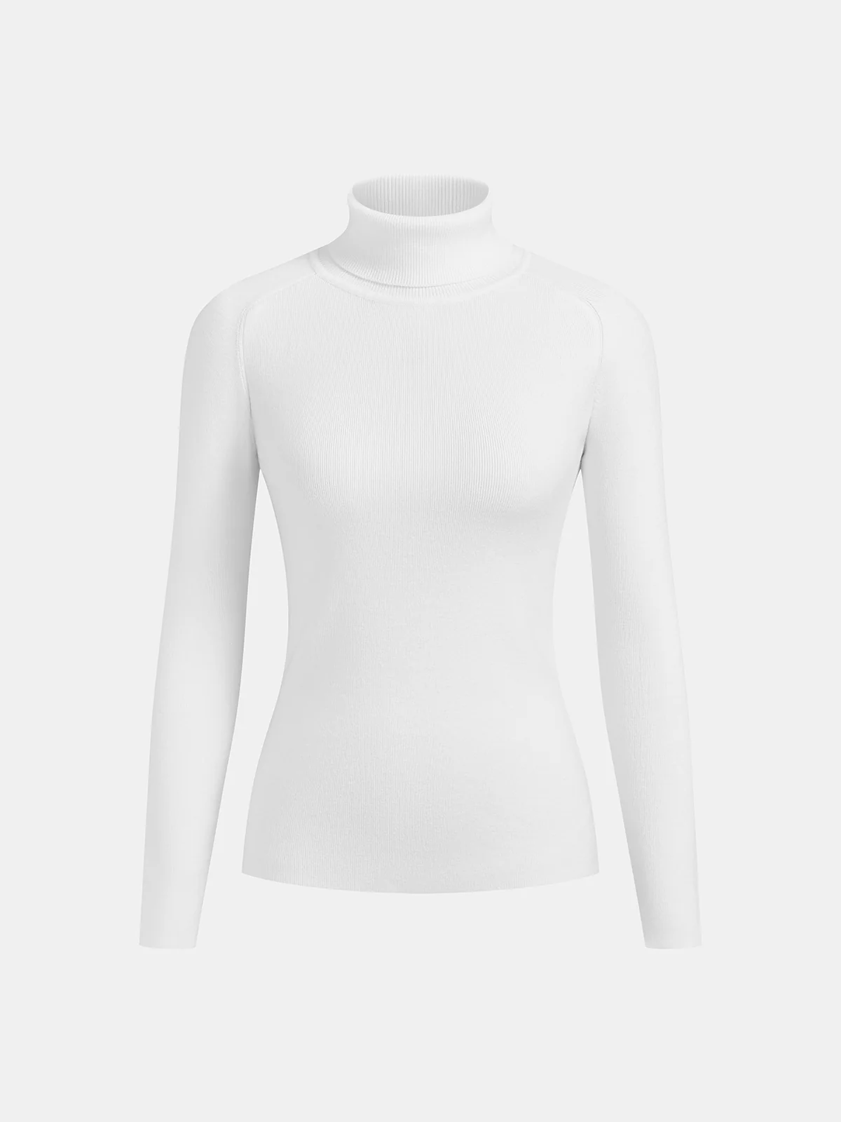 Contrast Piping Turtleneck Sweater - Image 5