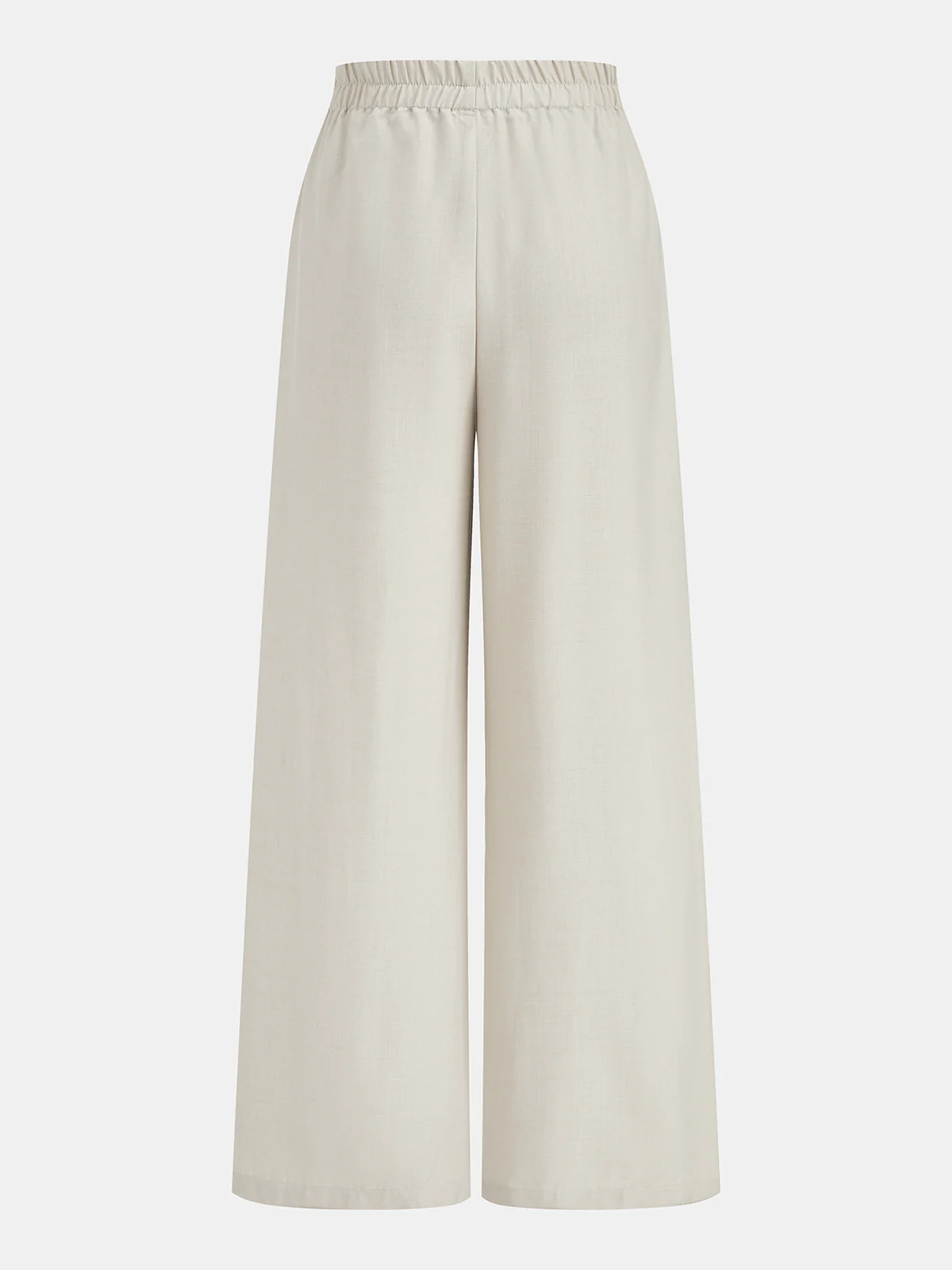Contrast Piping Vest & Wide-Leg Pants Set - Image 5