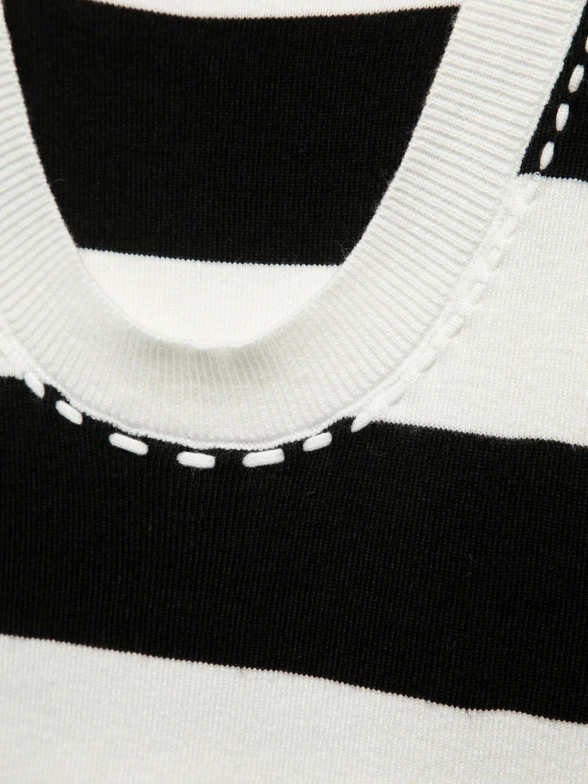 Contrast Stitch Stripe Tank Top - Image 5