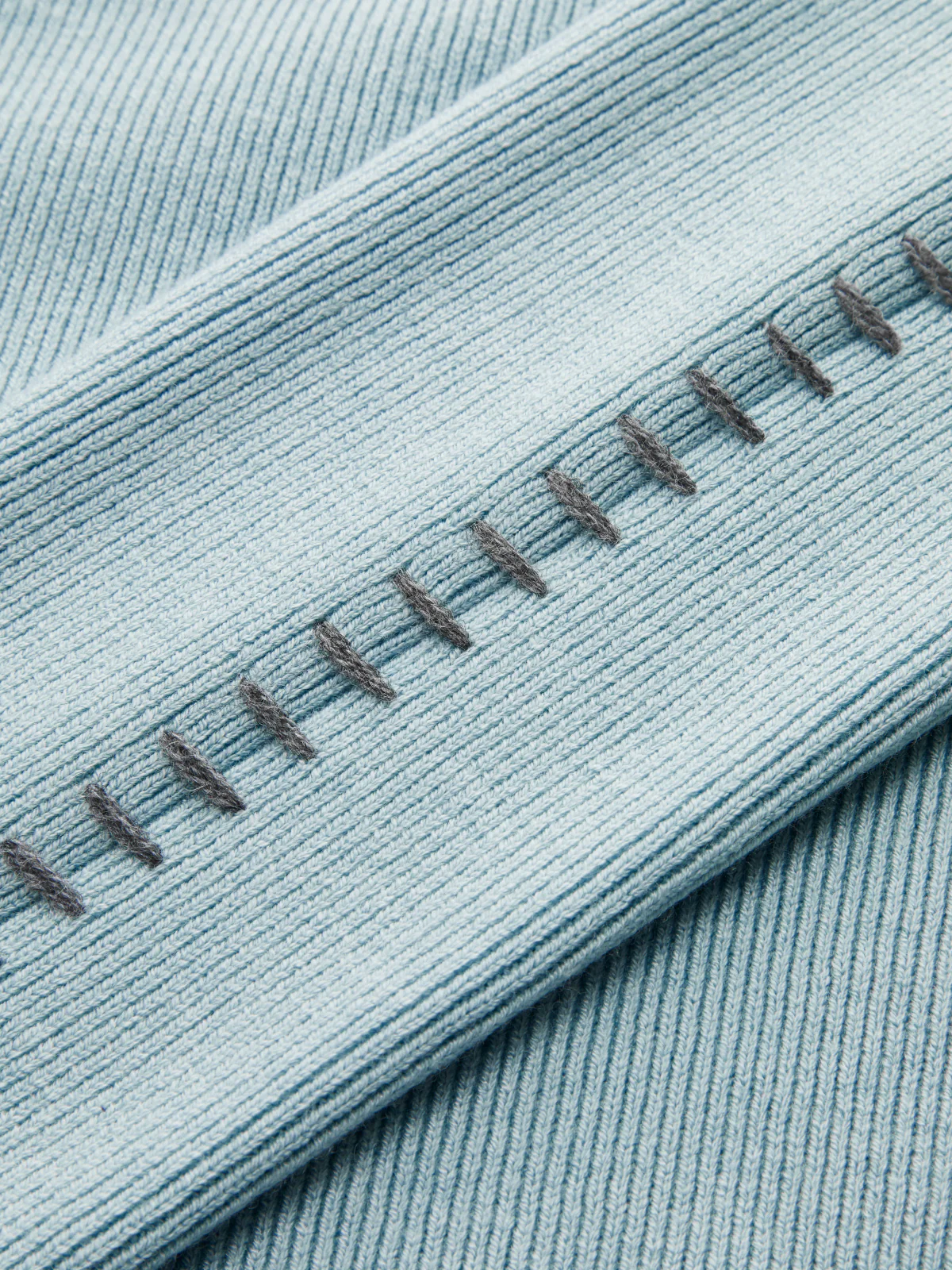 Contrast Stitch Wool-Blend Turtleneck Sweater - Image 3