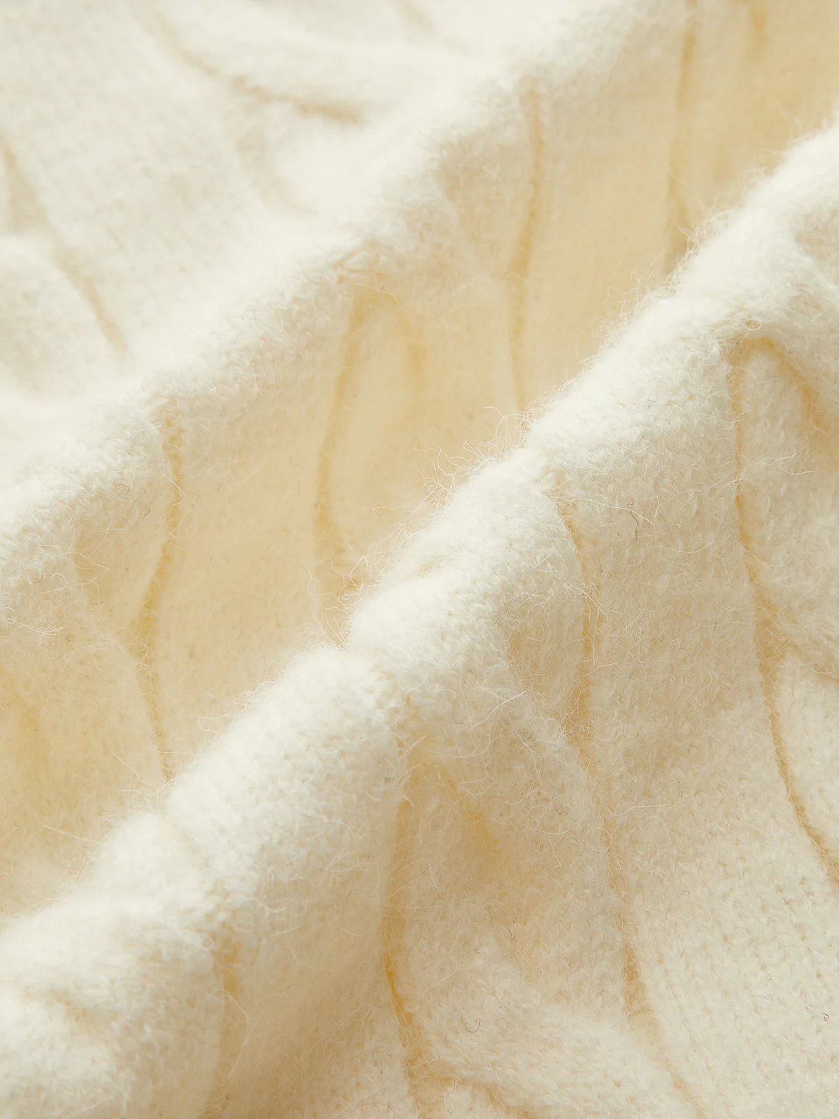 Contrast Stitched Cable Knit Polo Sweater - Image 4