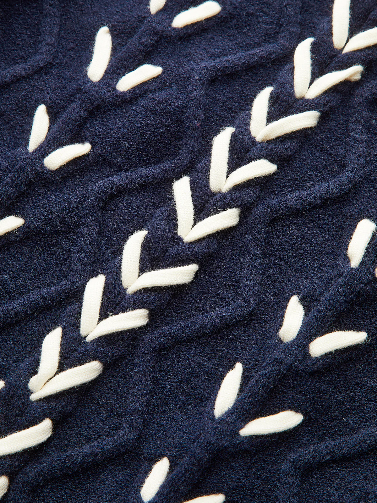 Contrast Stitched Cable Knit Top - Image 3