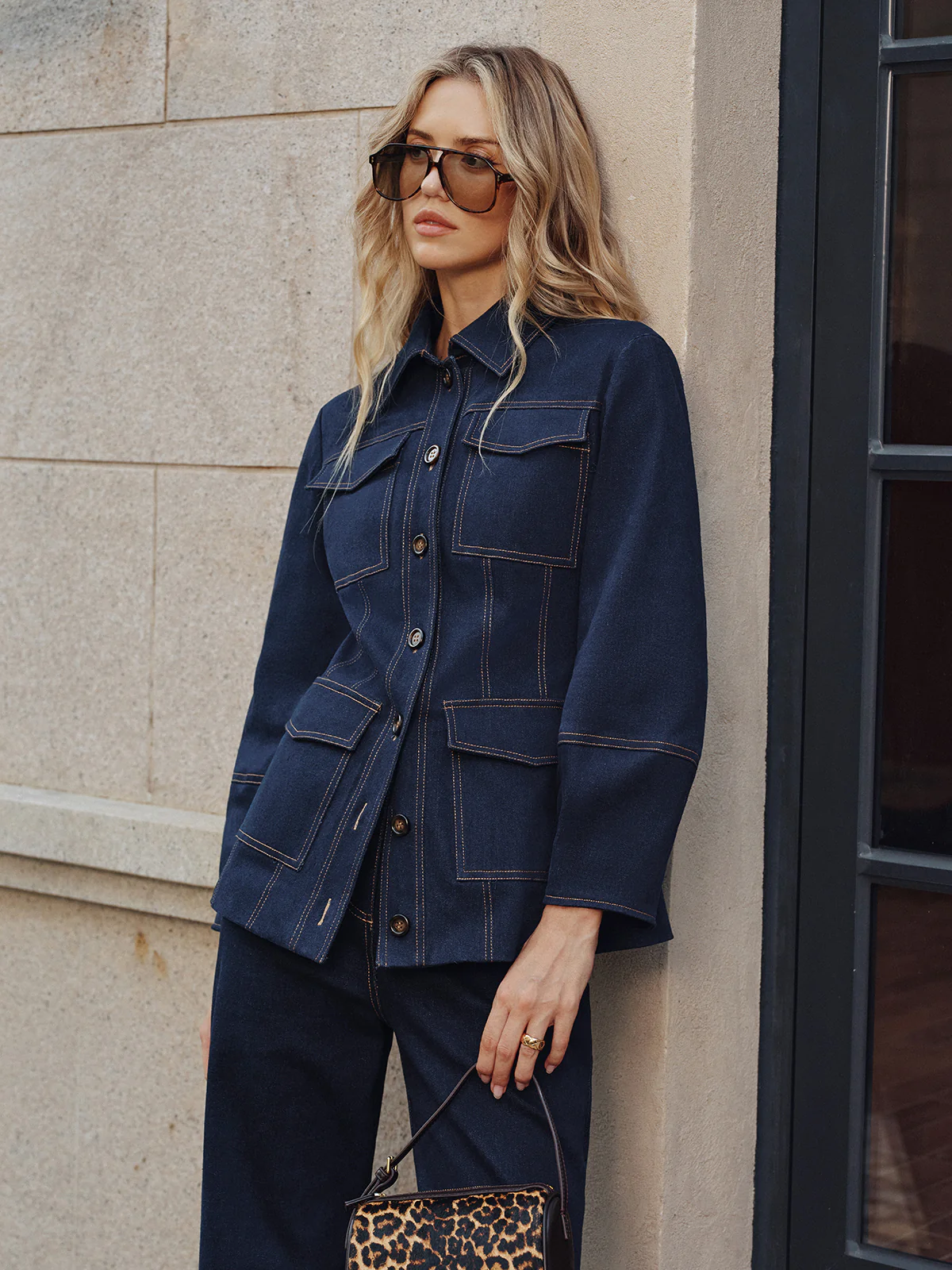 Contrast Stitch Denim Jacket - Image 2