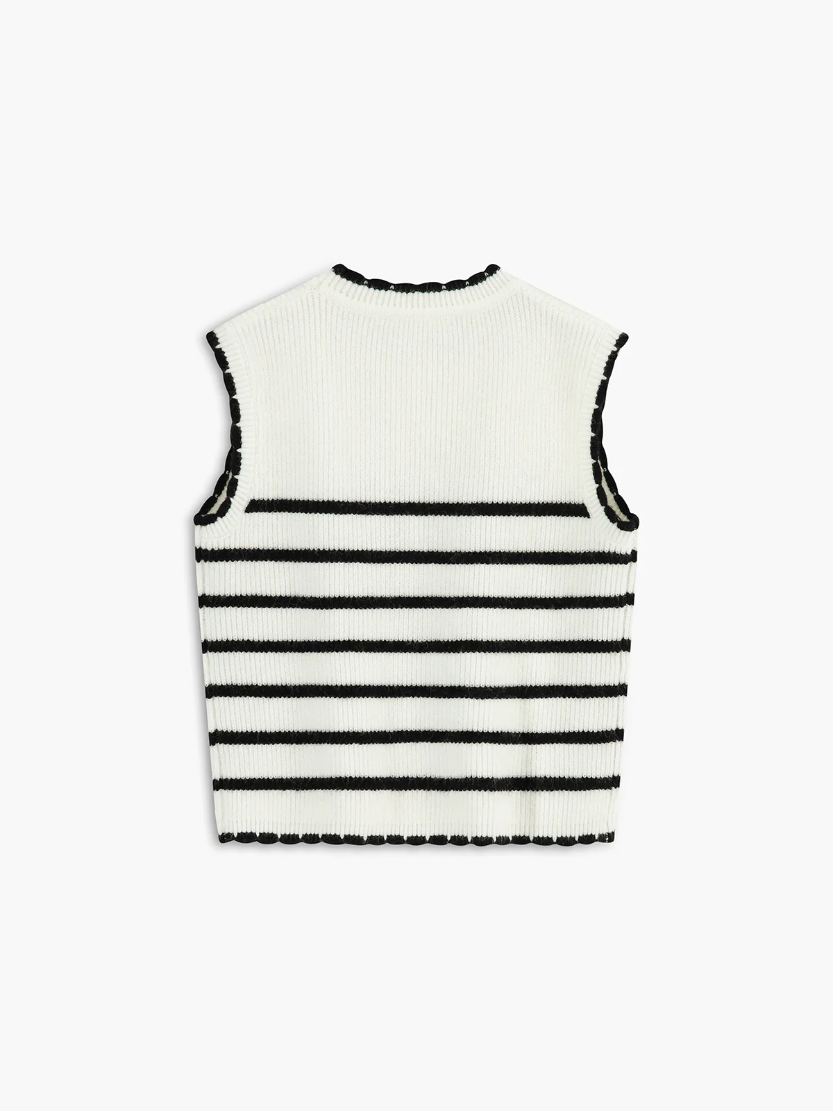 Contrast Striped Knitted Top - Image 4