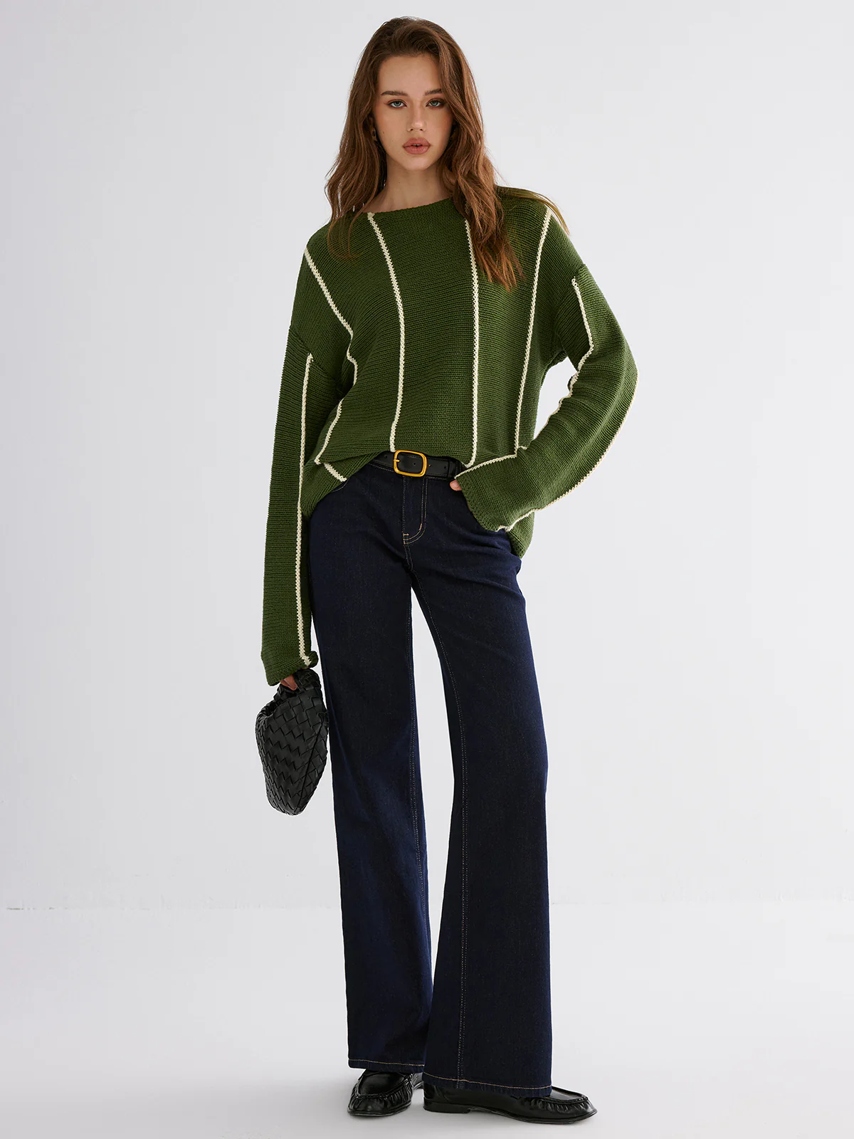 Contrast Striped Sweater - Image 4