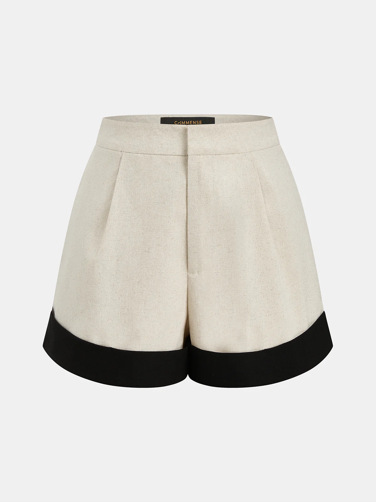 Contrast Trim Cotton Linen Top & Shorts Set - Image 5