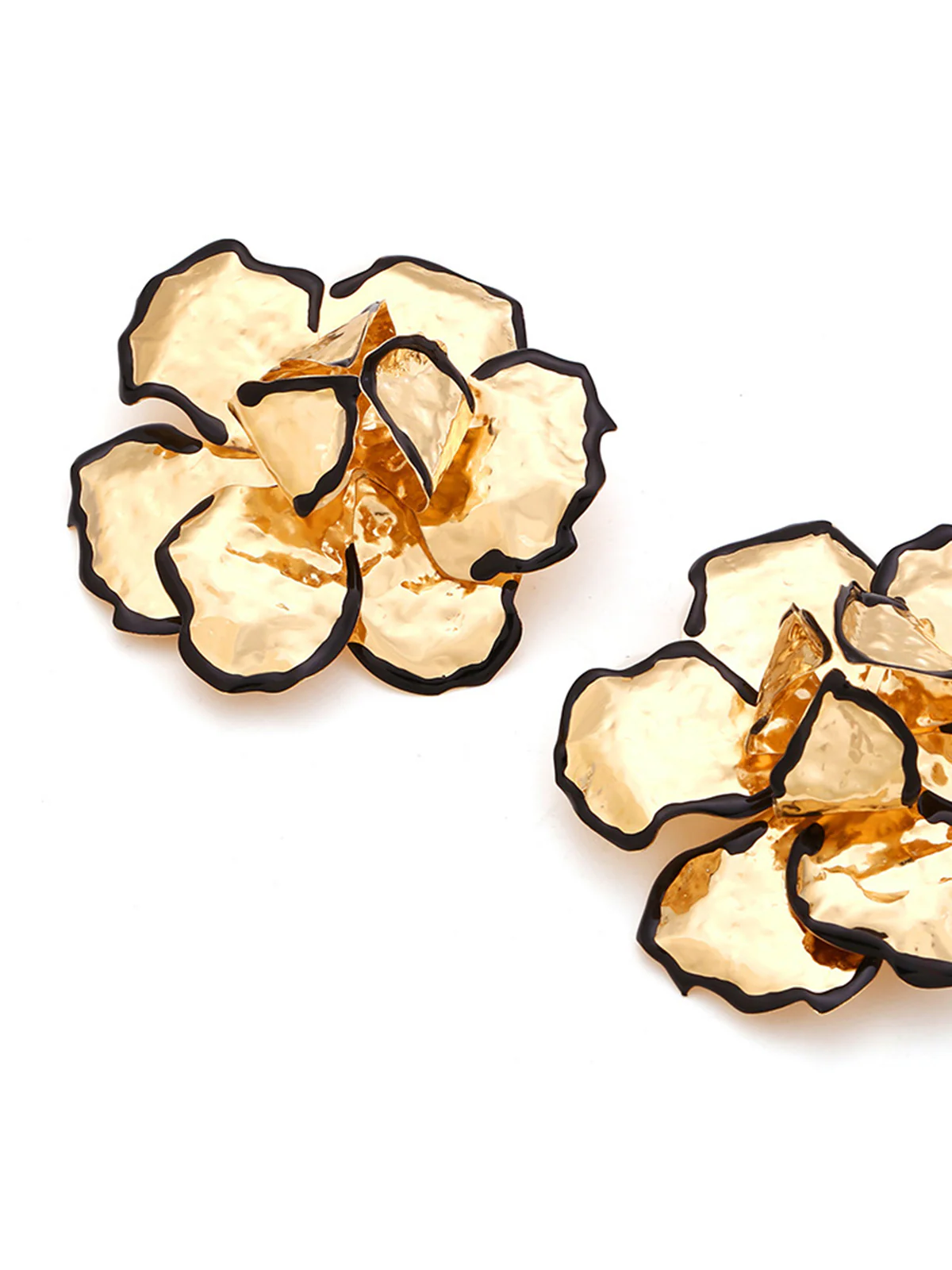 Contrast Trim Floral Earrings - Image 2
