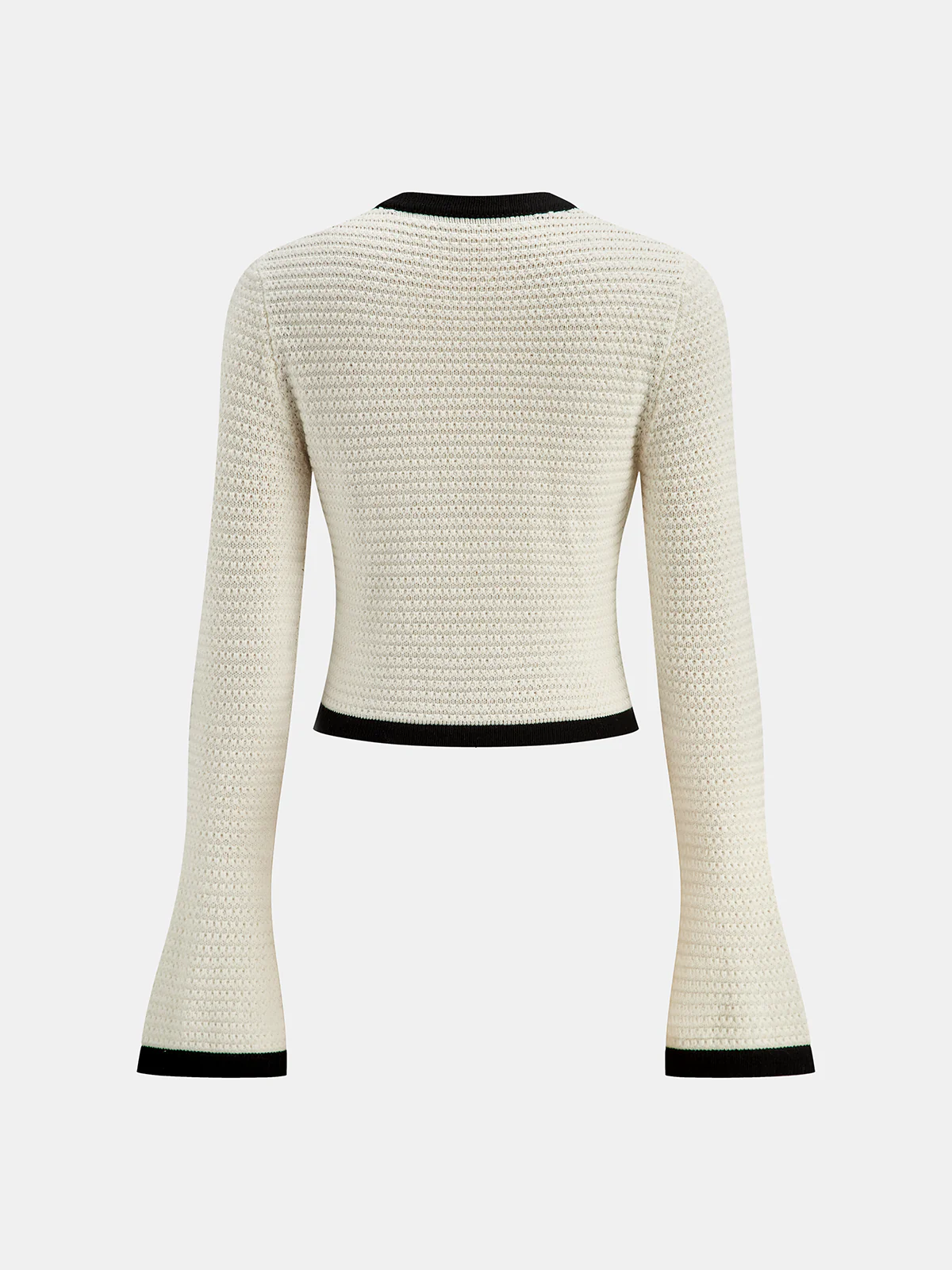Contrast Trim Knitted Top and Mini Skirt Set - Image 3