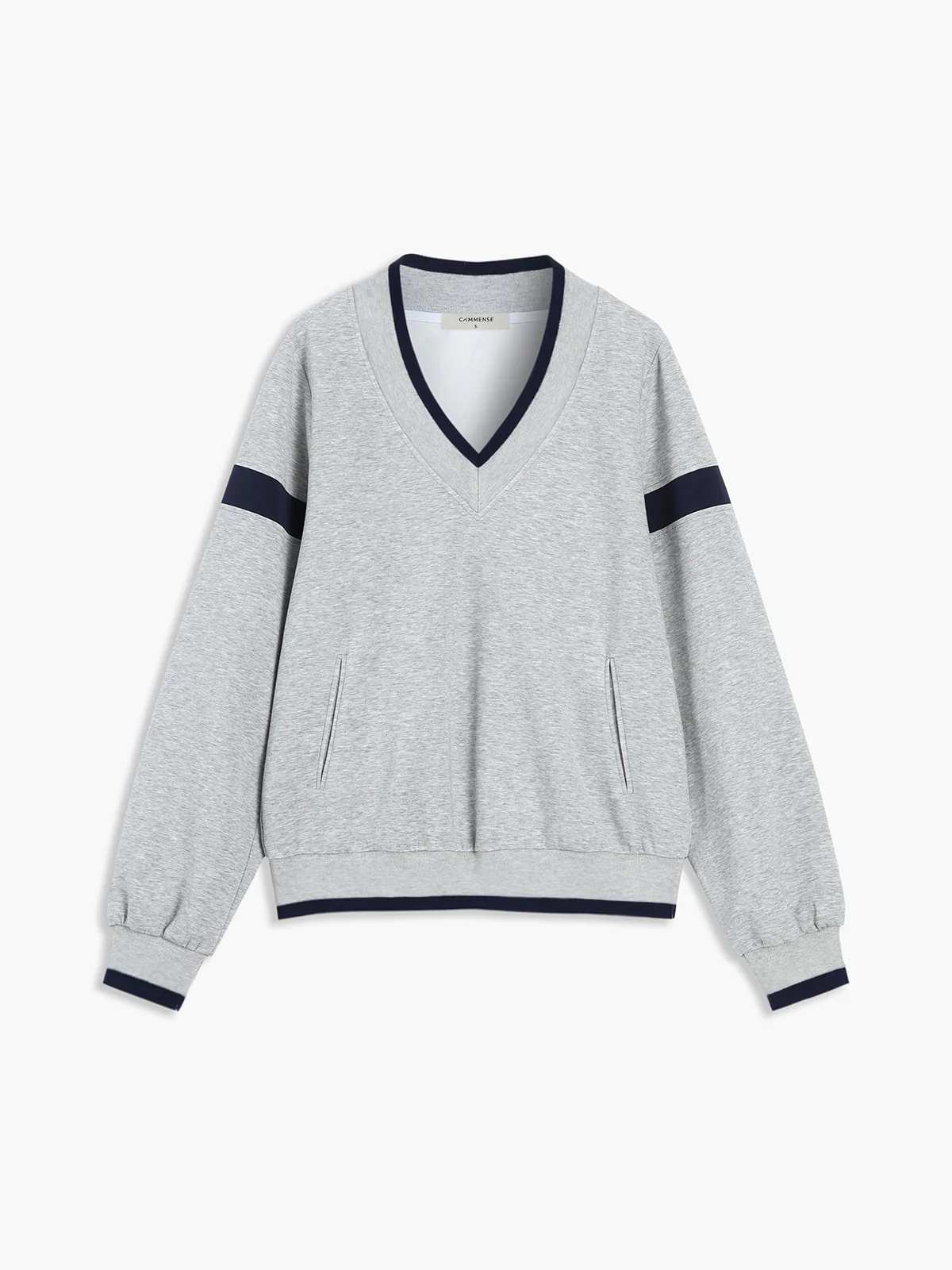 Contrast Trim Oversized Sweatshirt - Image 3